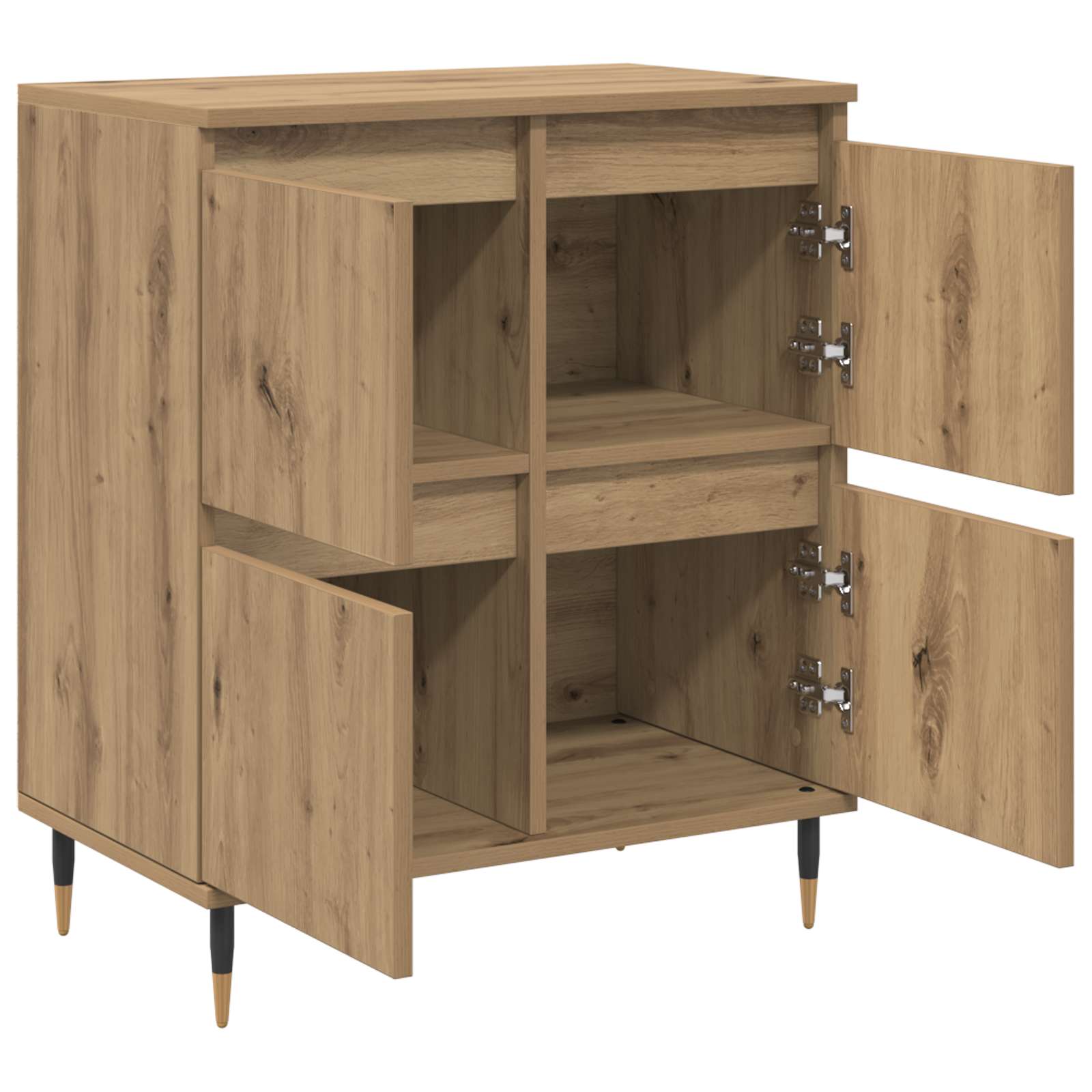 Armoire de rangement 3 pc Chêne artisanal 60 x 35 x 70 cm - XIOS