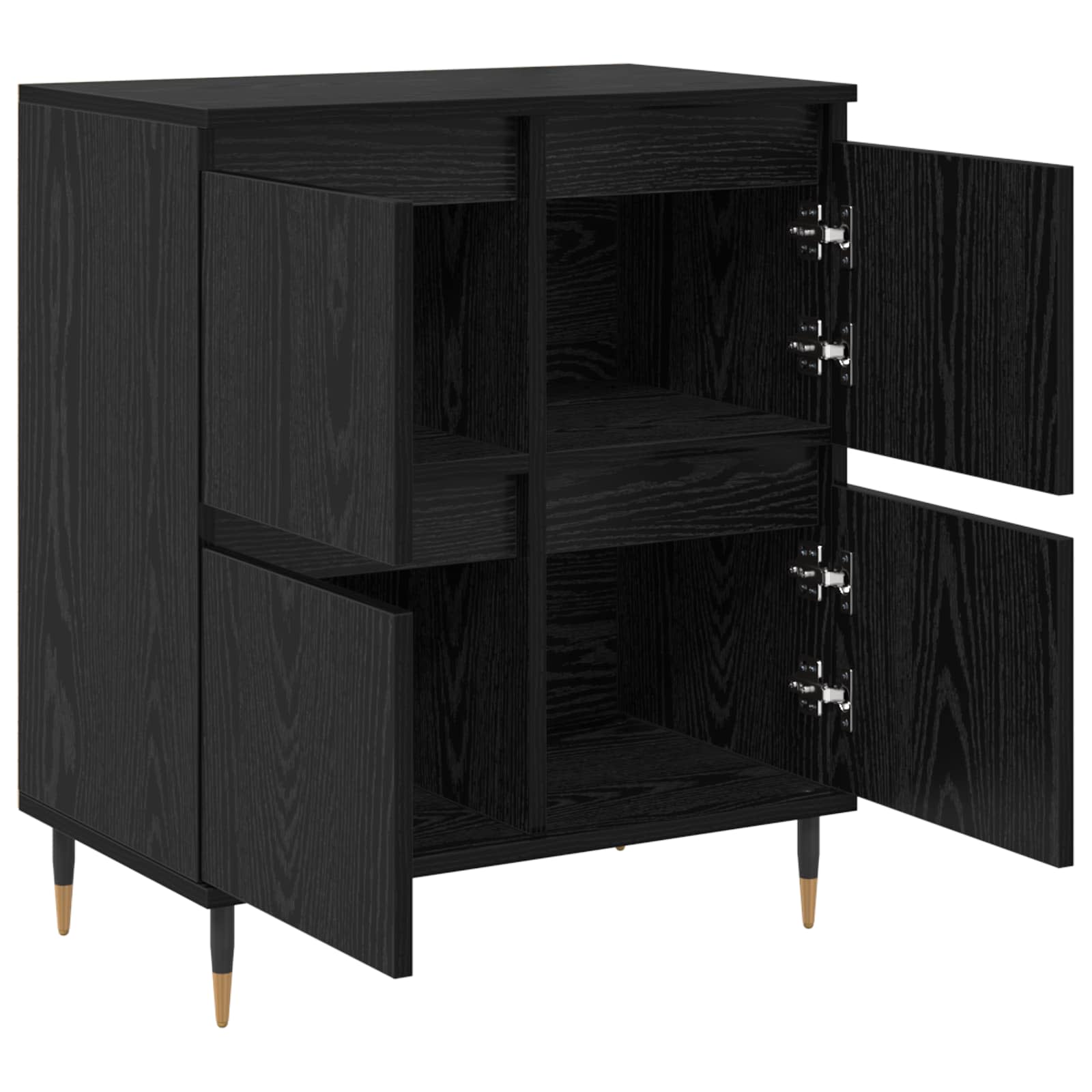 Armoire de rangement 3 pc Chêne noir 60 x 35 x 70 cm - XIOS