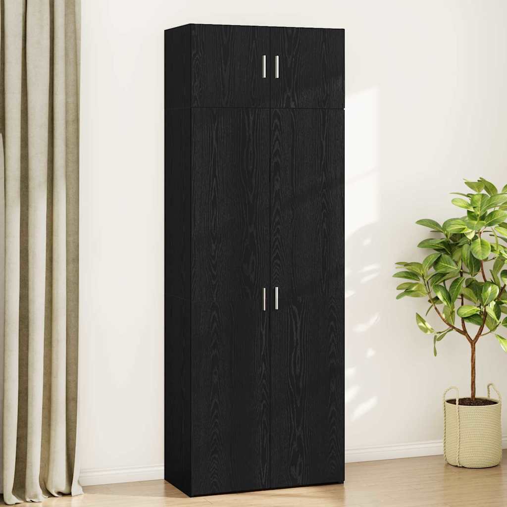 Armoire de rangement Chêne noir 80 x 41 x 225 cm - XIOS
