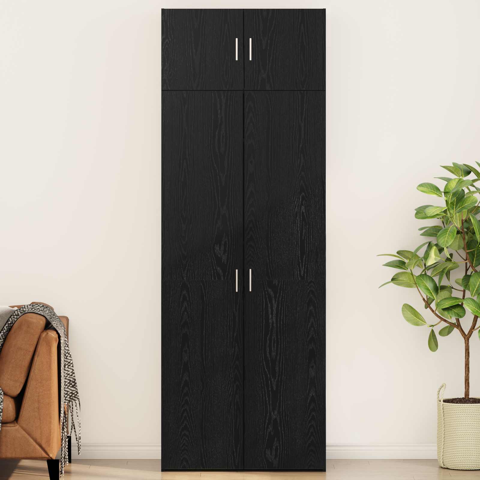 Armoire de rangement 3 pc Chêne noir 80 x 42,5 x 225 cm - XIOS