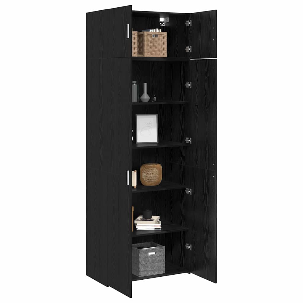 Armoire de rangement Chêne noir 80 x 41 x 225 cm - XIOS