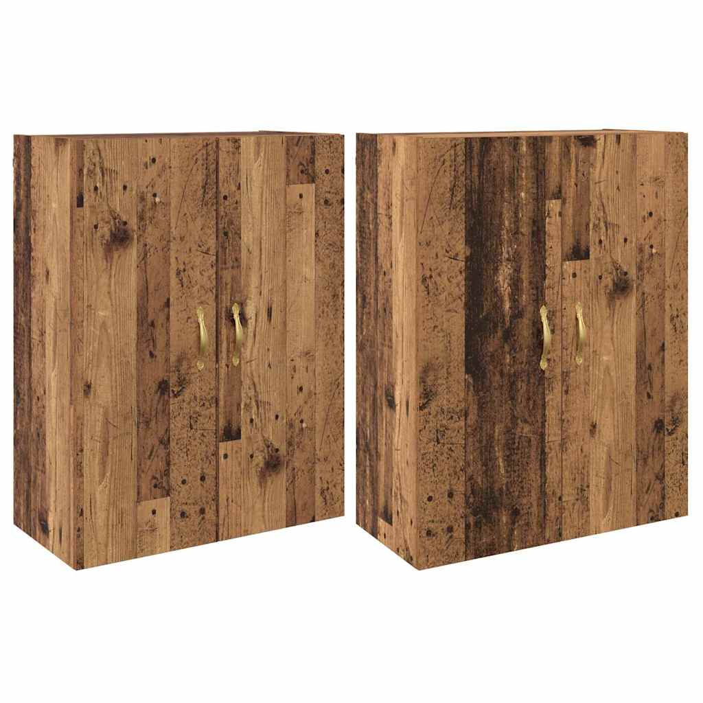 Armoires Murailles 2 pcs Bois ancien 69,5 x 34 x 90 cm - XIOS