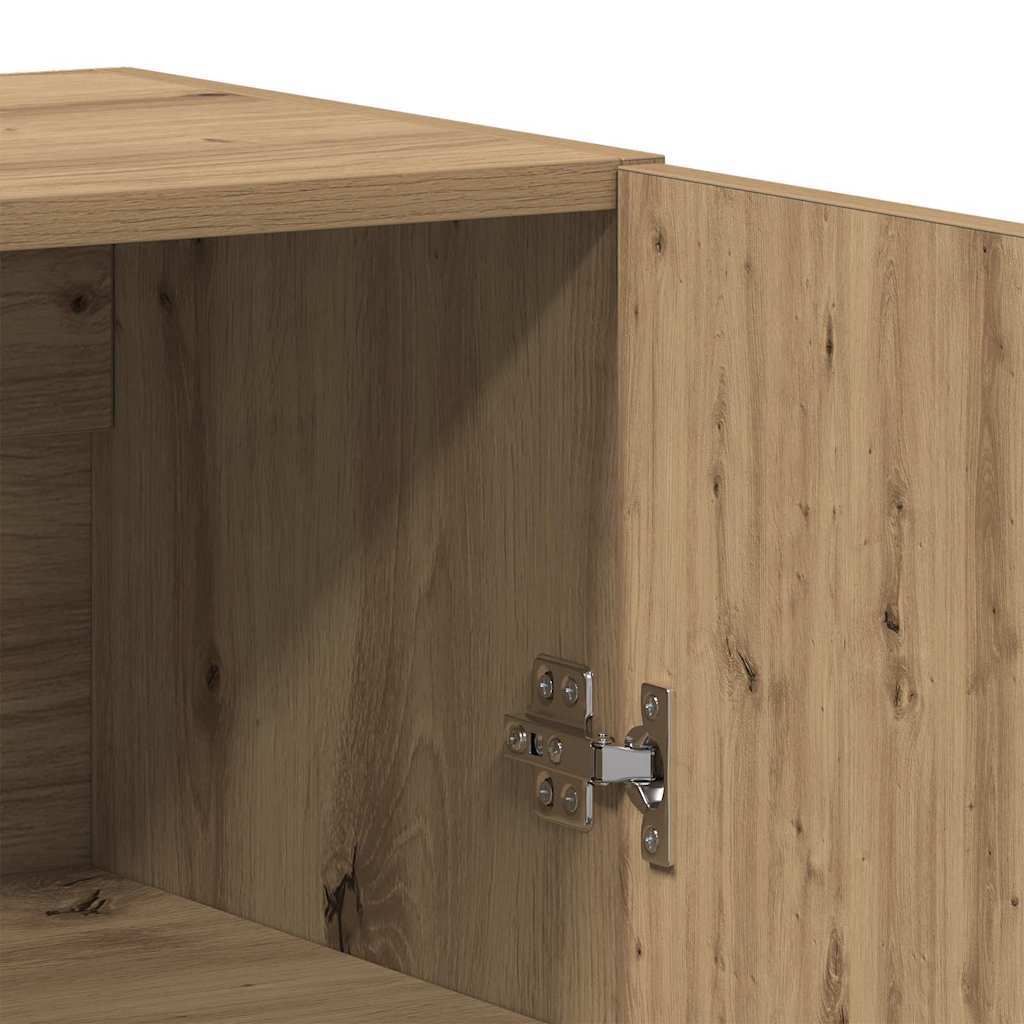 Haut Armoire 2 pcs chêne artisanal Bois d'ingénierie - XIOS