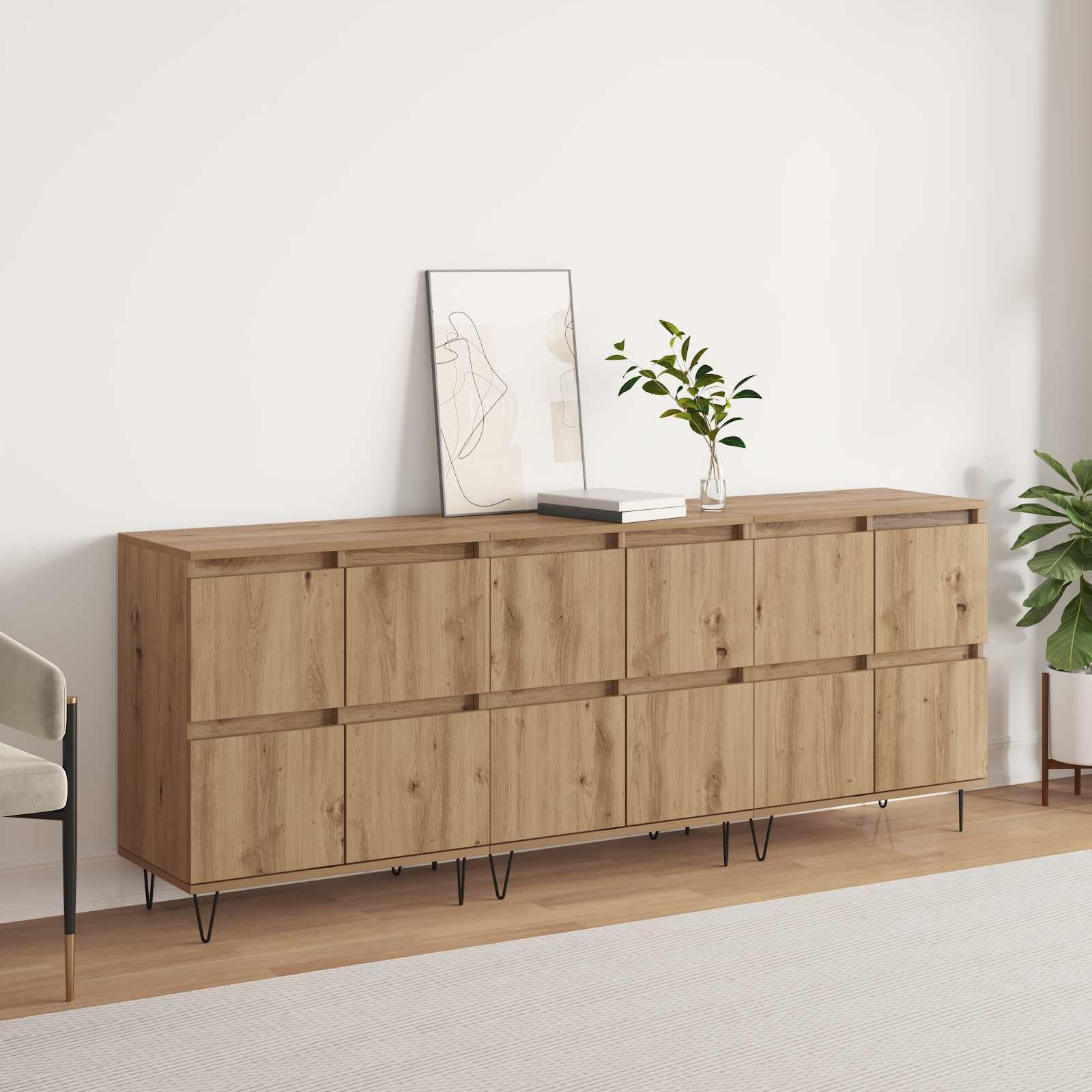 Buffets 3 pc Chêne artisanal - XIOS
