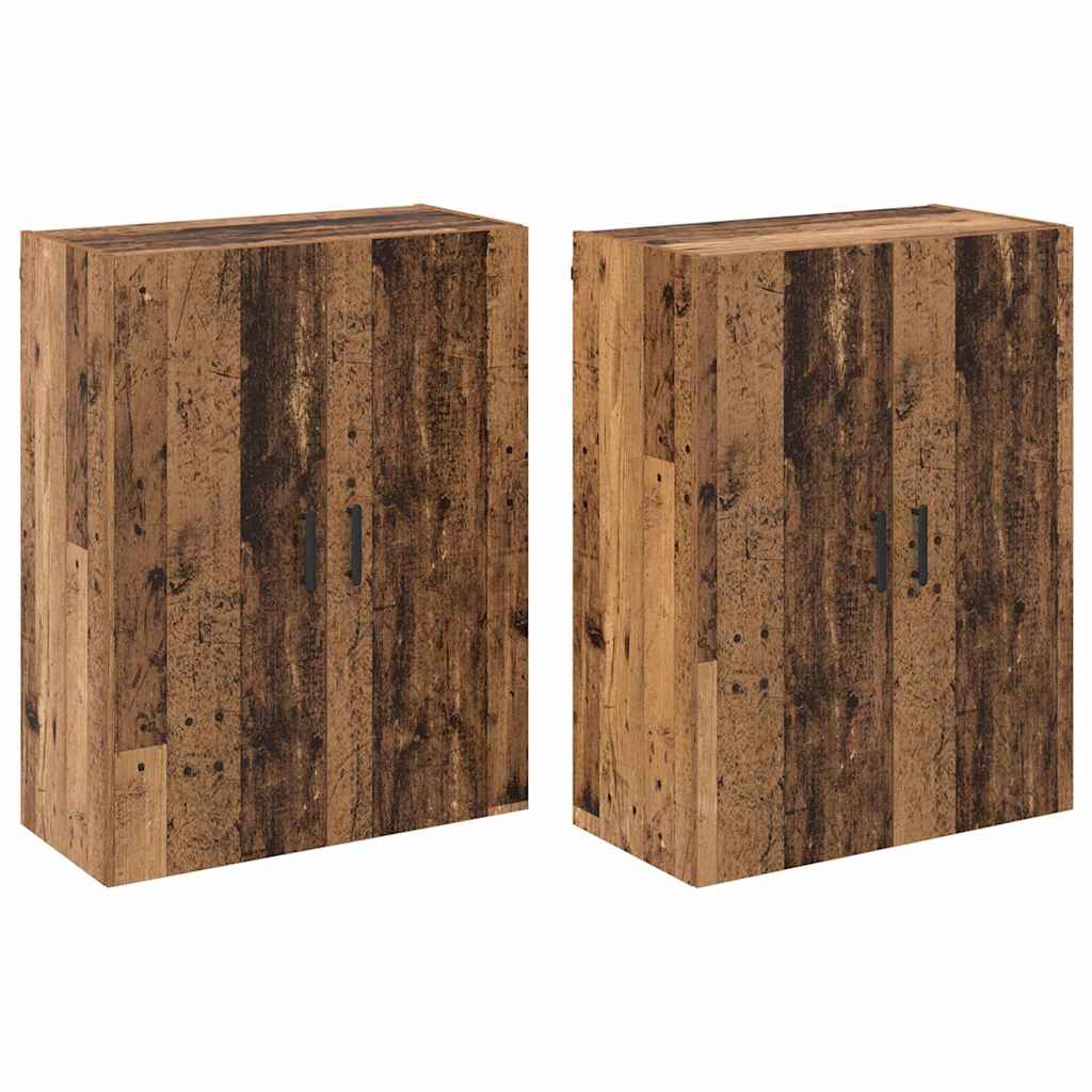 Armoires Murailles 2 pcs Bois ancien 69,5 x 34 x 90 cm - XIOS