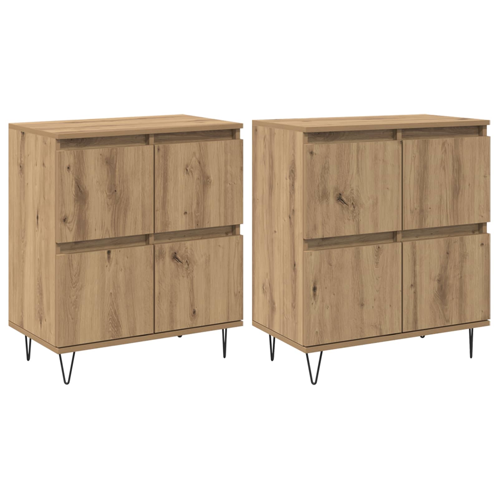 Buffets 2 pcs chêne artisanal - XIOS