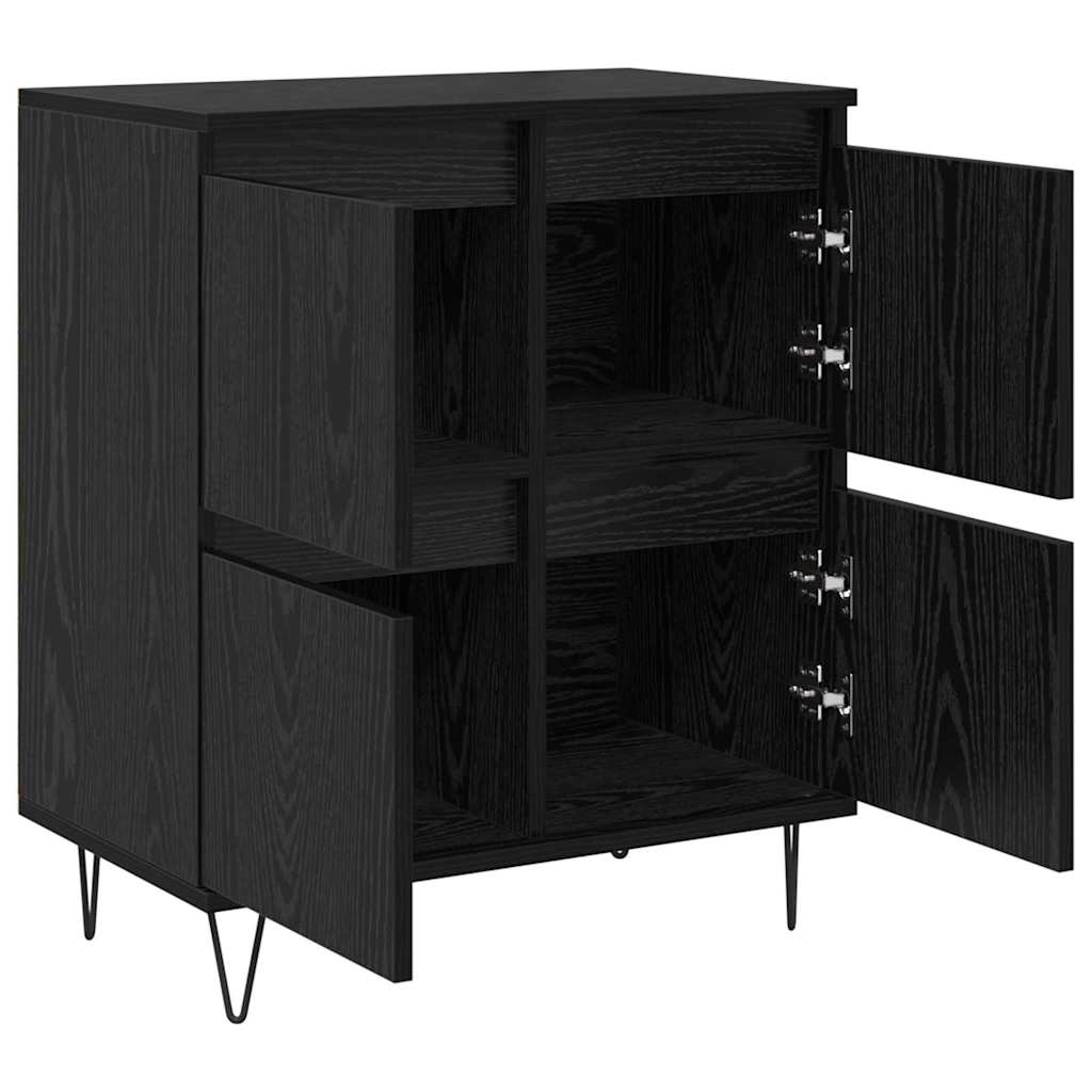 Buffets 2 pcs Chêne noir 120 x 35 x 70 cm Bois d'ingénierie - XIOS