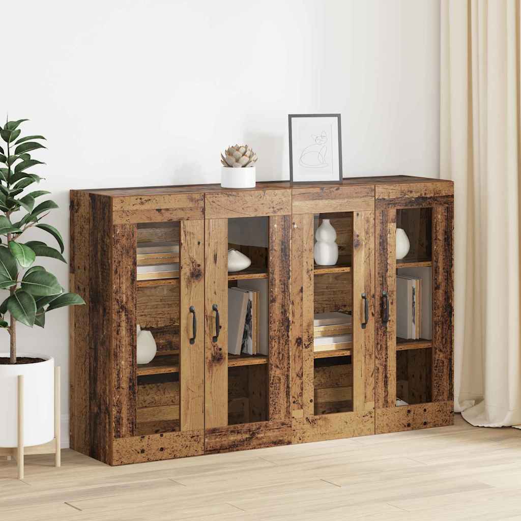 Armoires Murailles 2 pcs Bois ancien 69,5 x 34 x 90 cm - XIOS