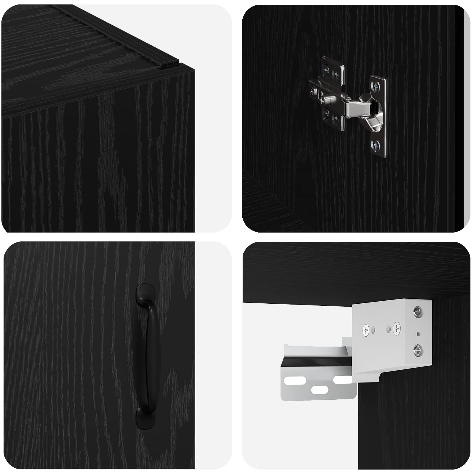 Armoires Murailles 2 pc Chêne noir 69,5 x 34 x 90 cm - XIOS