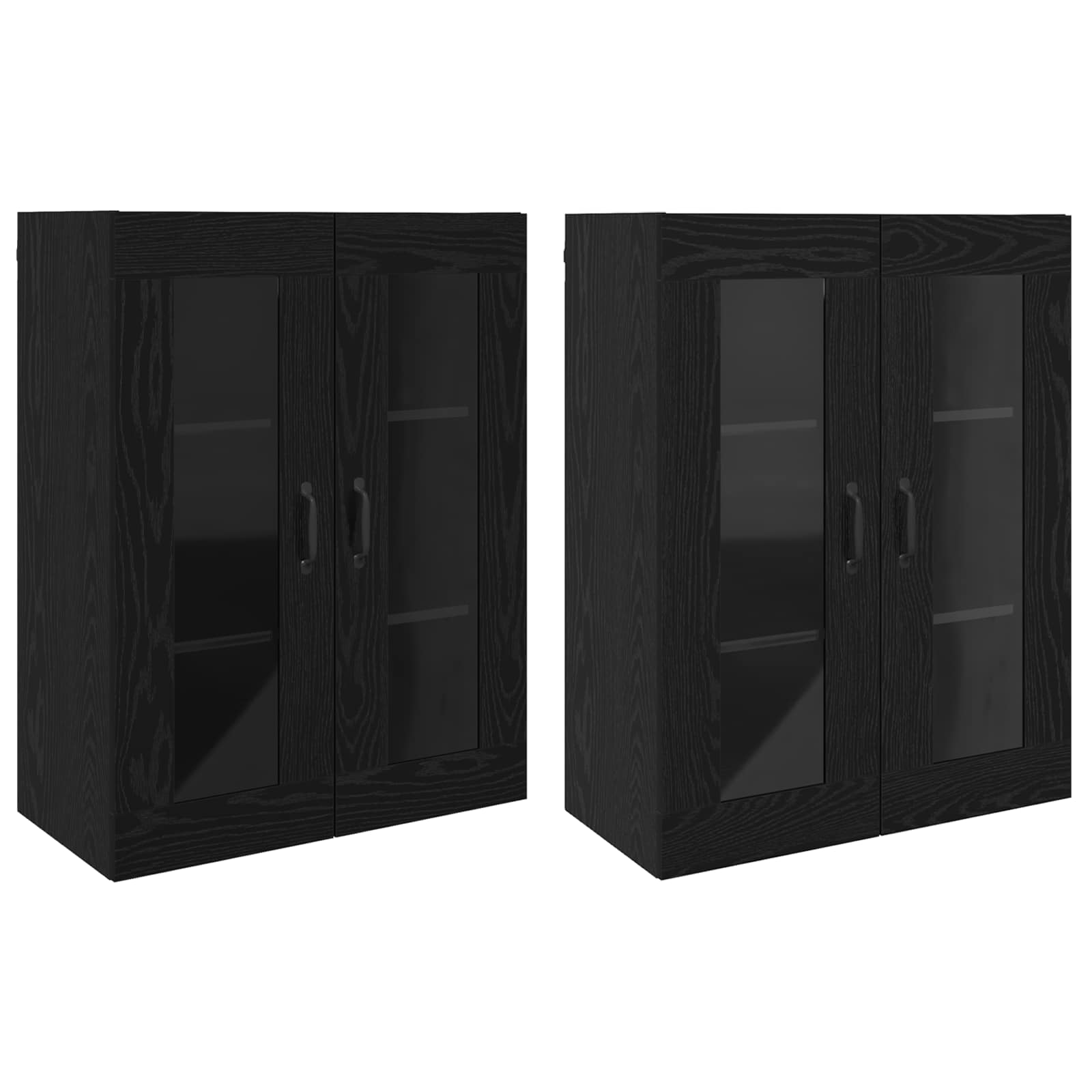 Armoires Murailles 2 pc Chêne noir 69,5 x 34 x 90 cm - XIOS