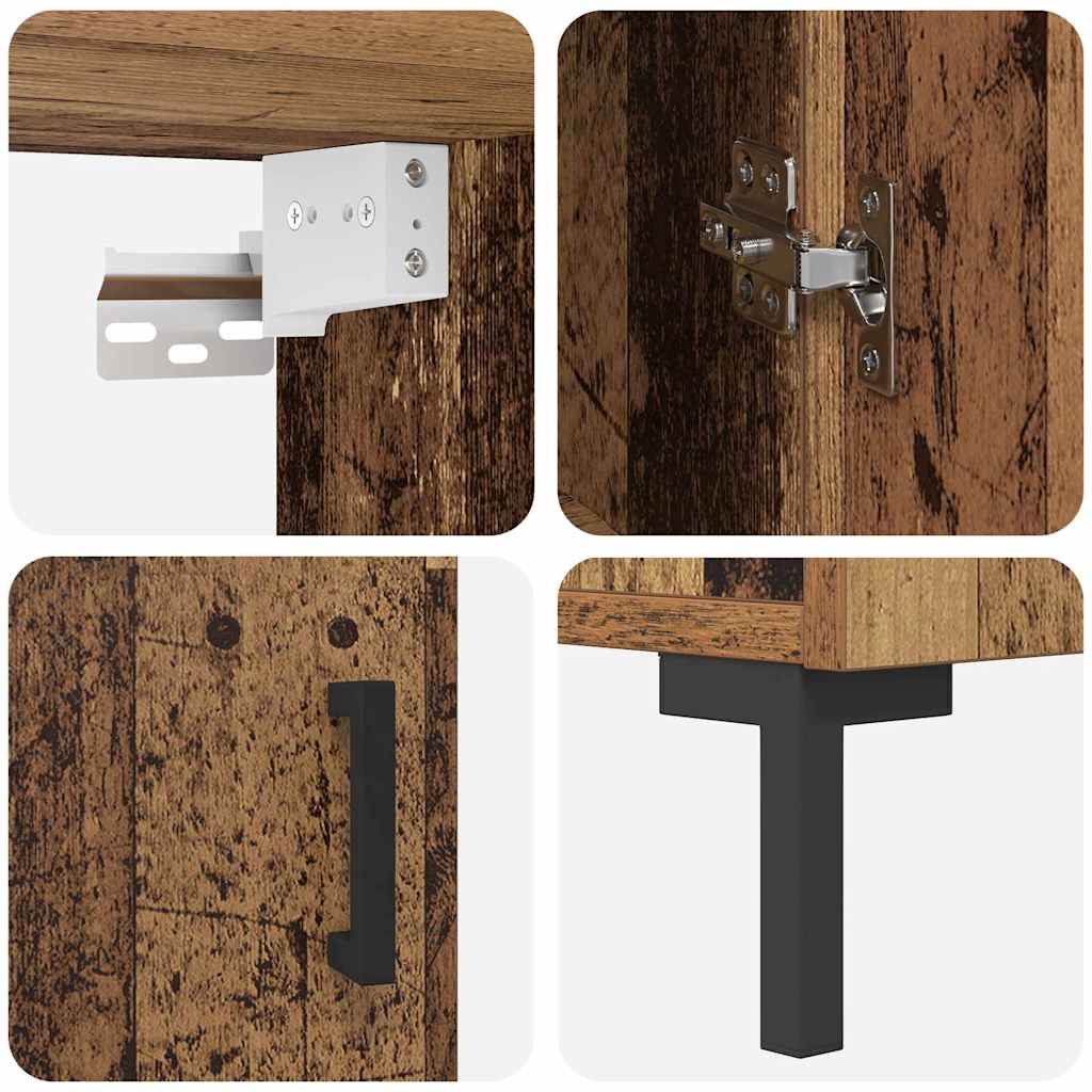 Haut Armoire Bois ancien 69,5 x 34 x 180 cm Bois d'ingénierie - XIOS