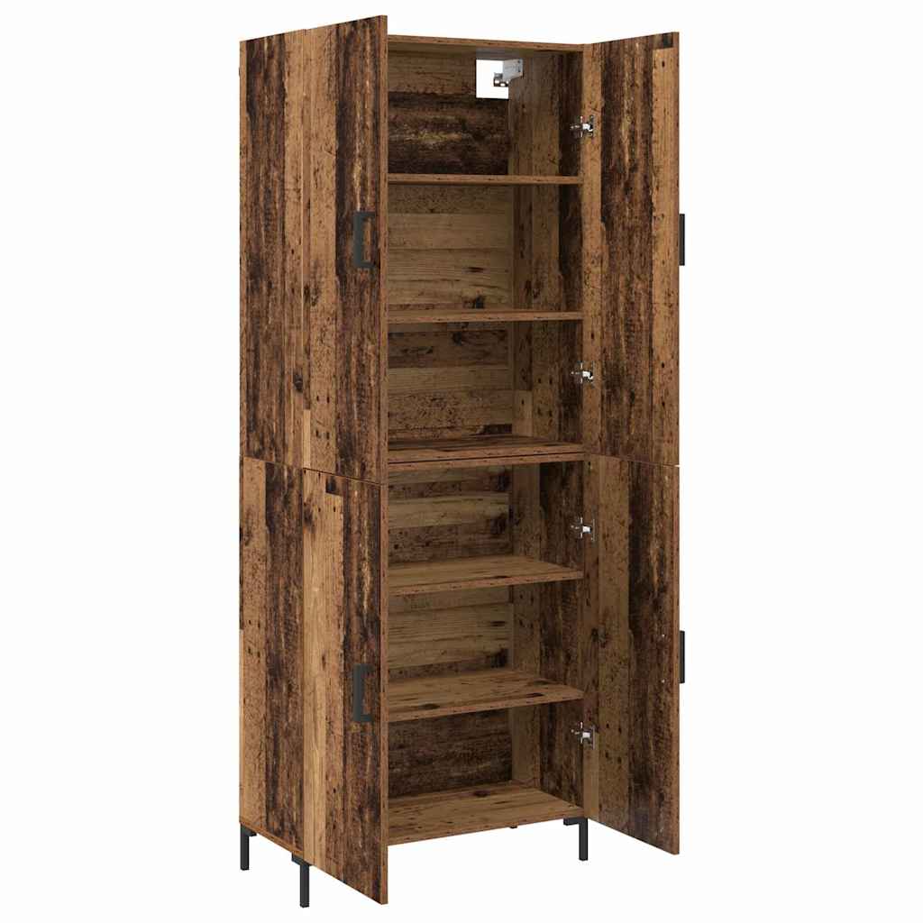 Haut Armoire Bois ancien 69,5 x 34 x 180 cm Bois d'ingénierie - XIOS