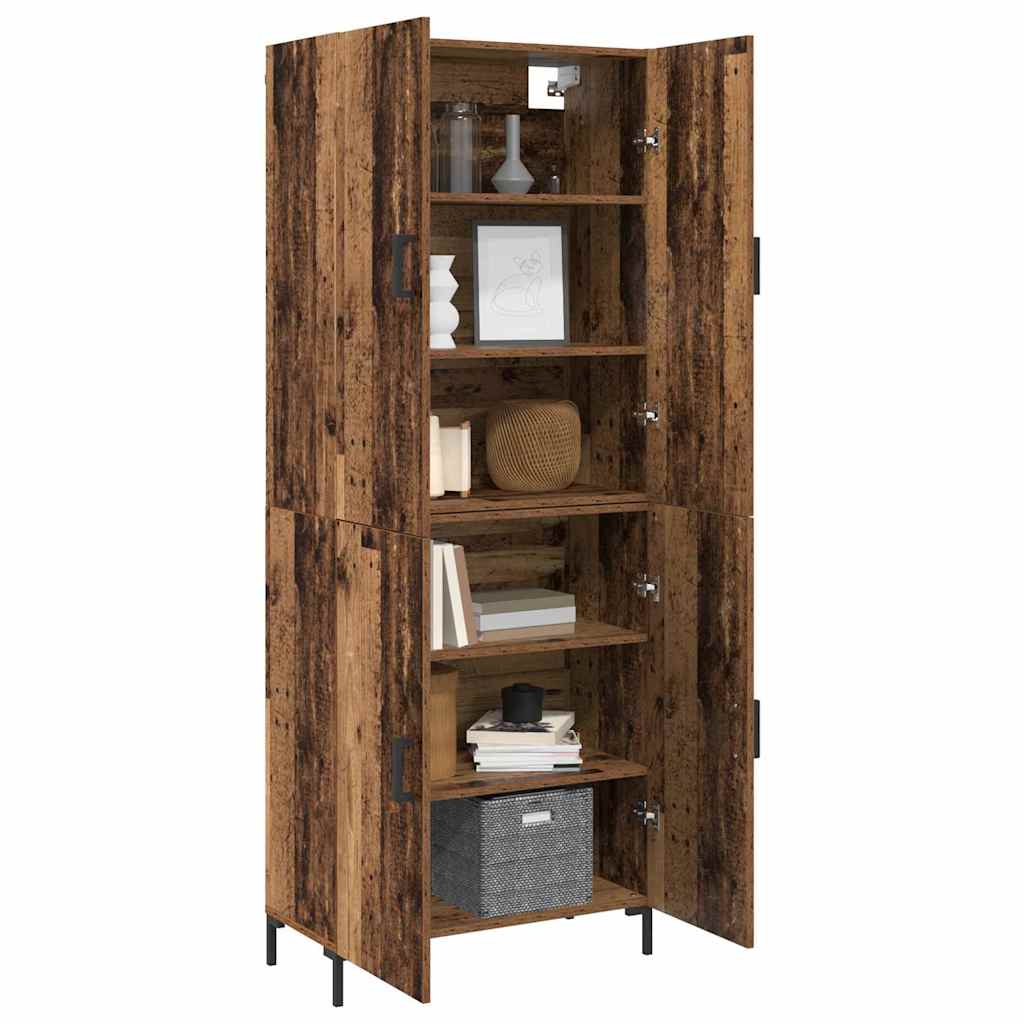 Haut Armoire Bois ancien 69,5 x 34 x 180 cm Bois d'ingénierie - XIOS