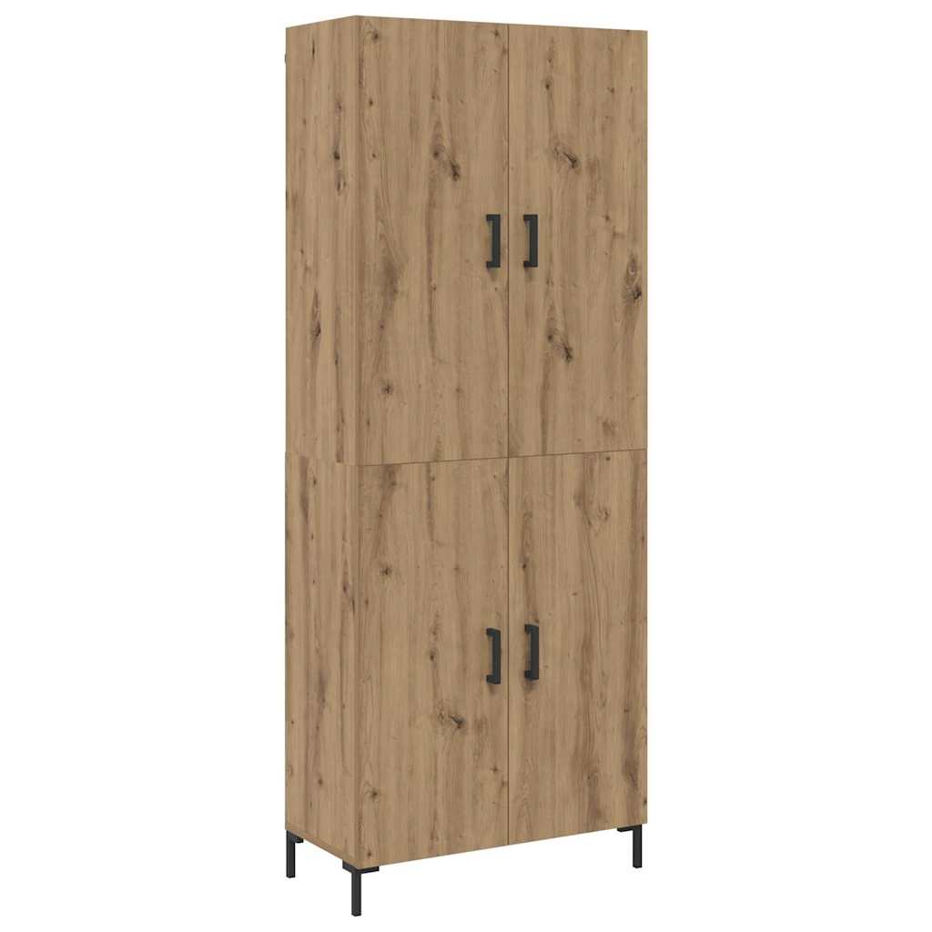 Haut Armoire chêne artisanal 69,5 x 34 x 180 cm - XIOS