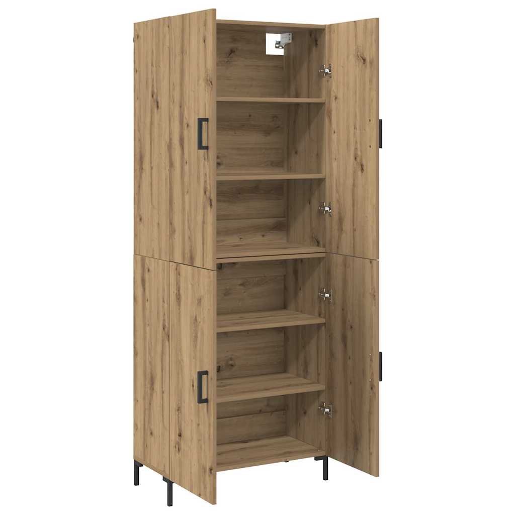 Haut Armoire chêne artisanal 69,5 x 34 x 180 cm - XIOS
