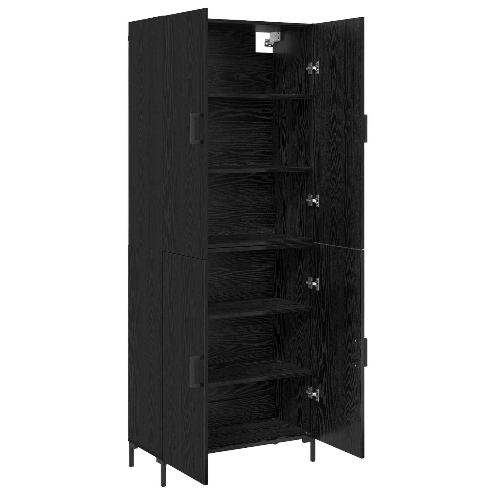 Haut Armoire Chêne noir 69,5 x 34 x 180 cm Bois d'ingénierie - XIOS