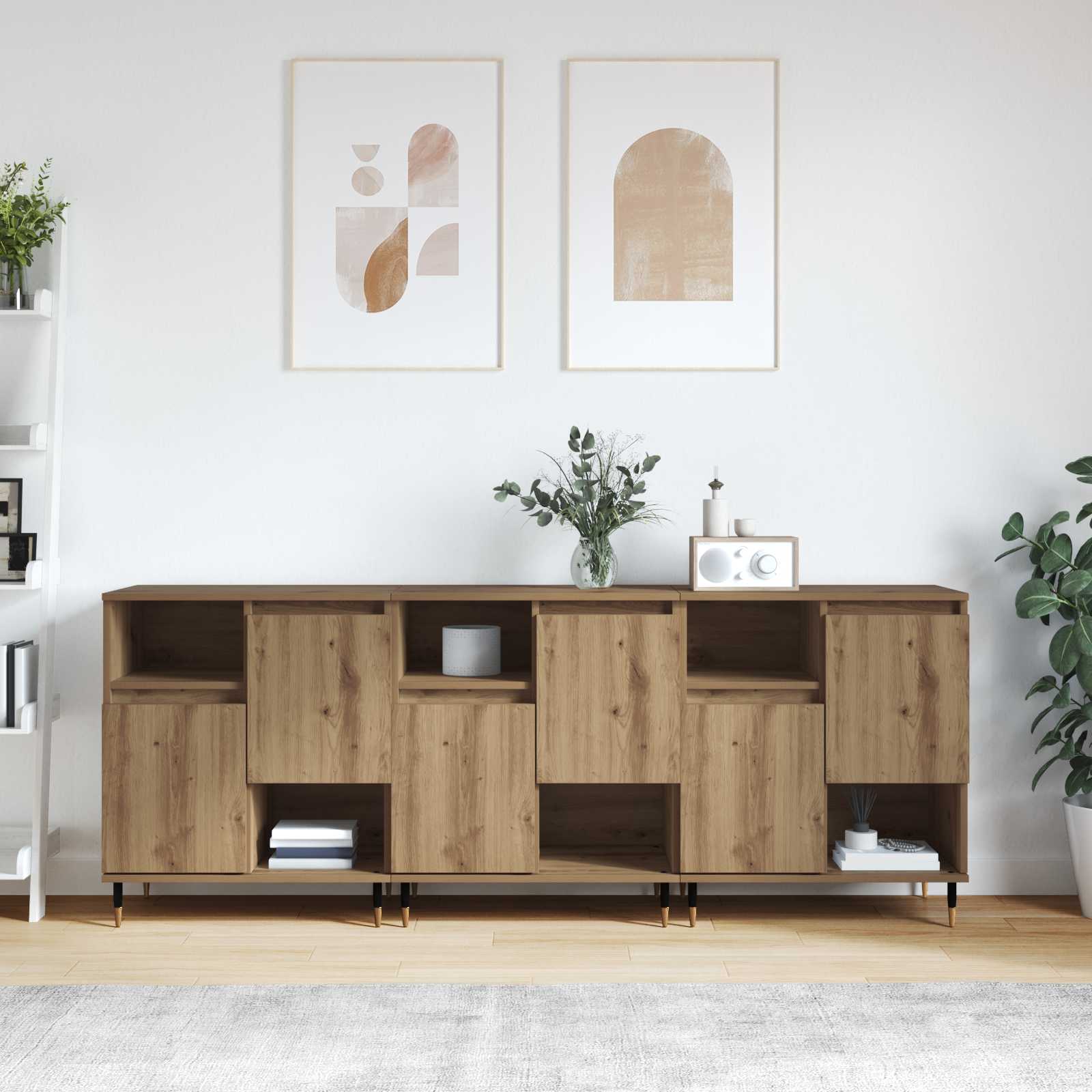 Buffets 3 pc Chêne artisanal - XIOS