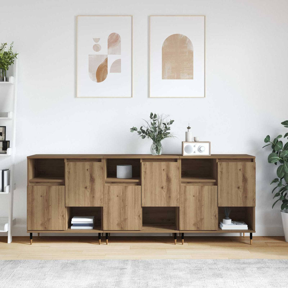 Buffets 3 pc Chêne artisanal