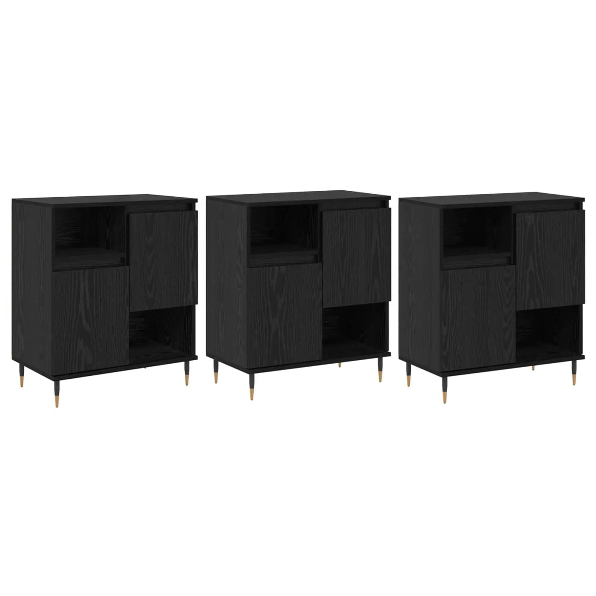 Buffets 3 pc Chêne noir - XIOS