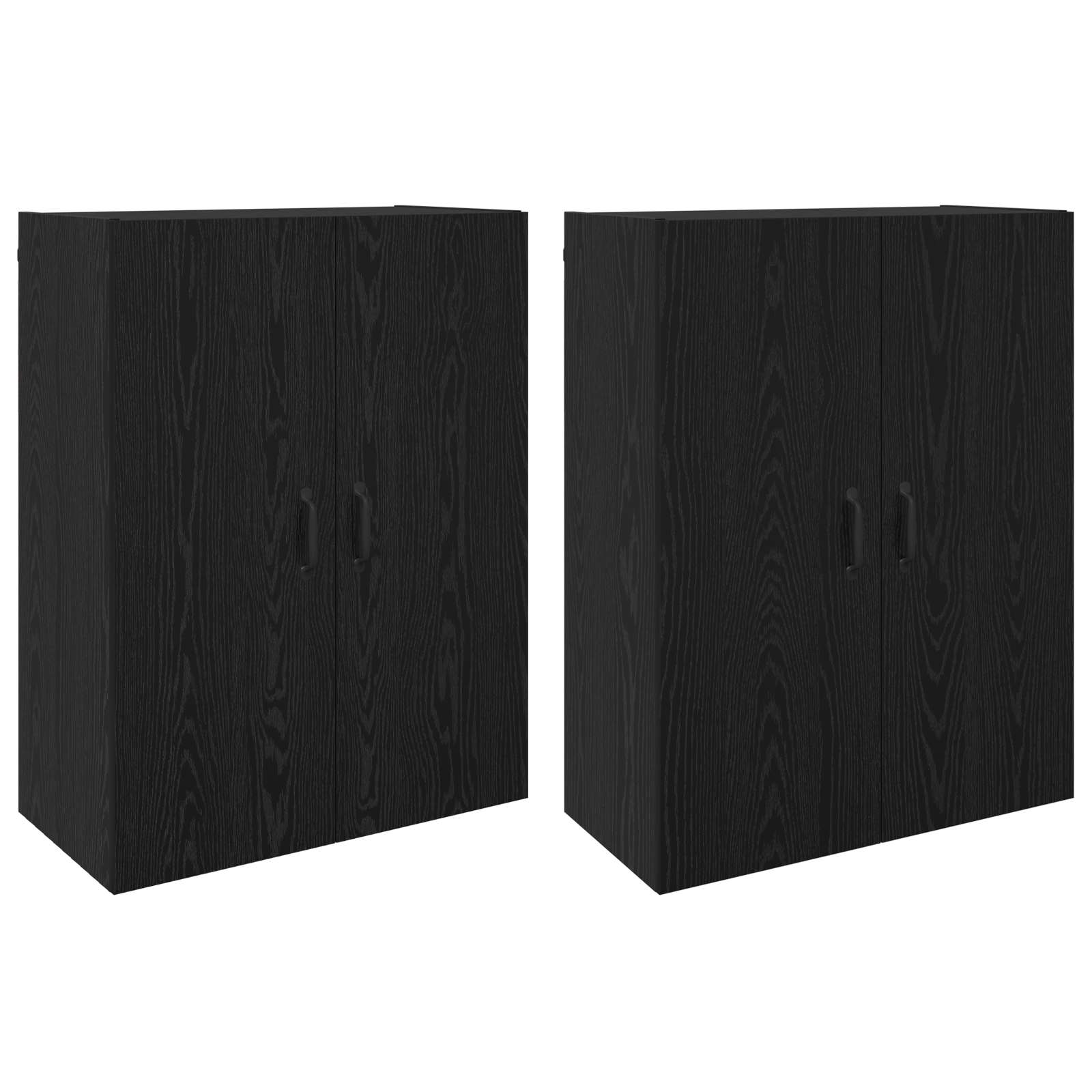 Armoire Murale Montage mural 2 pcs Chêne noir 69,5 x 34 x 90 cm - XIOS