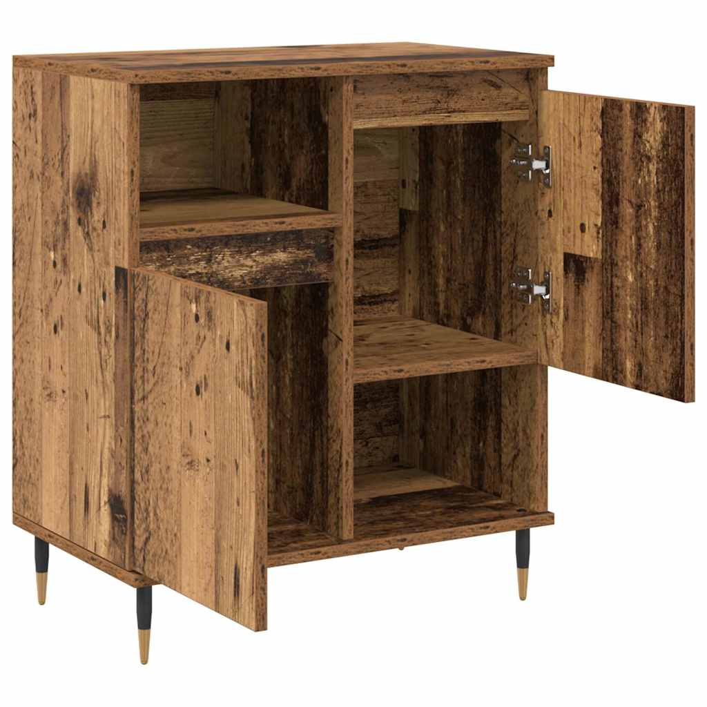 Buffets 2 pcs Bois ancien 120 x 35 x 70 cm Bois d'ingénierie - XIOS