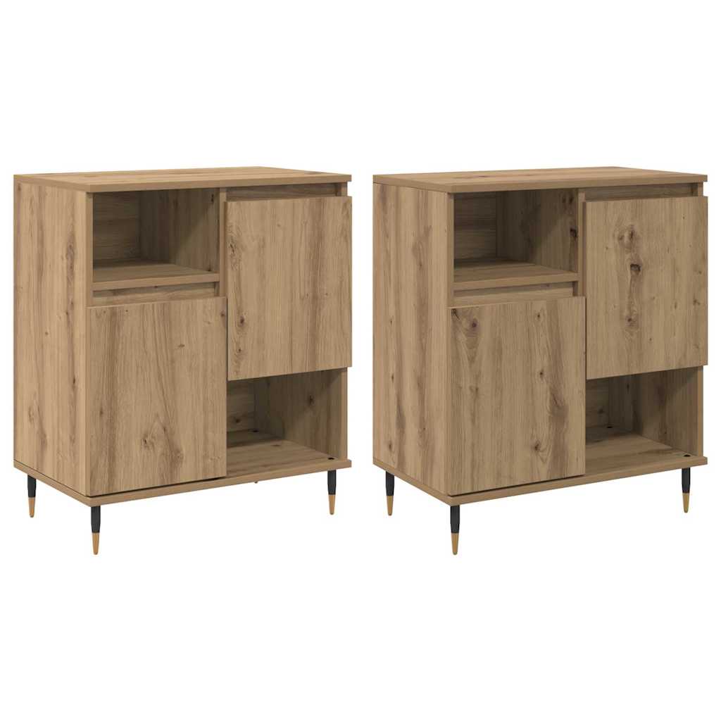 Buffets 2 pcs chêne artisanal 120 x 35 x 70 cm - XIOS