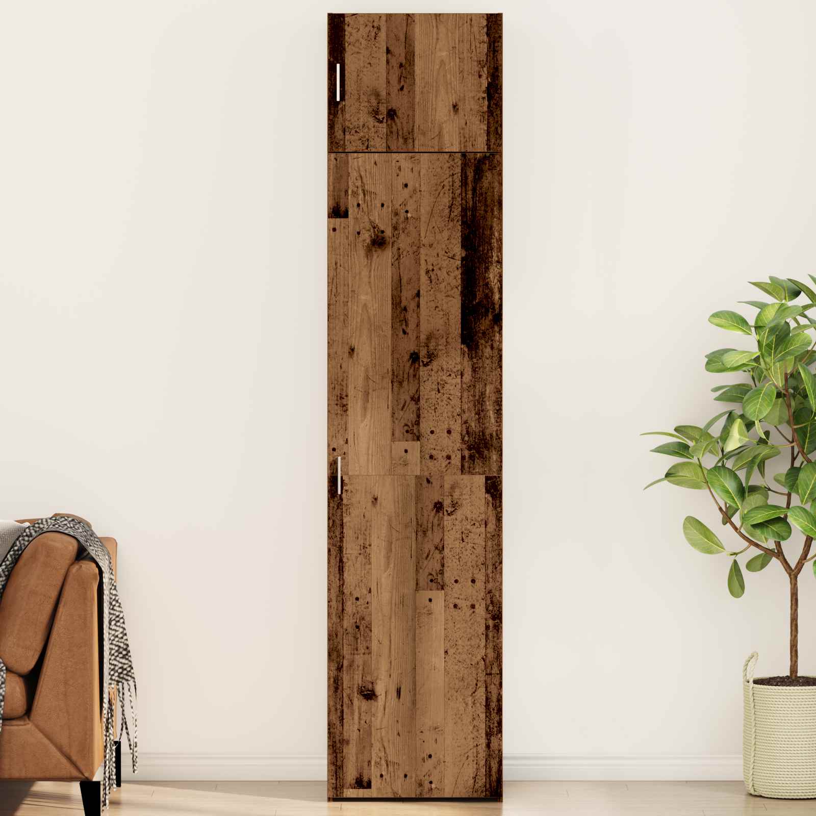 Buffet 2 pc Bois ancien 50 x 41 x 225 cm - XIOS