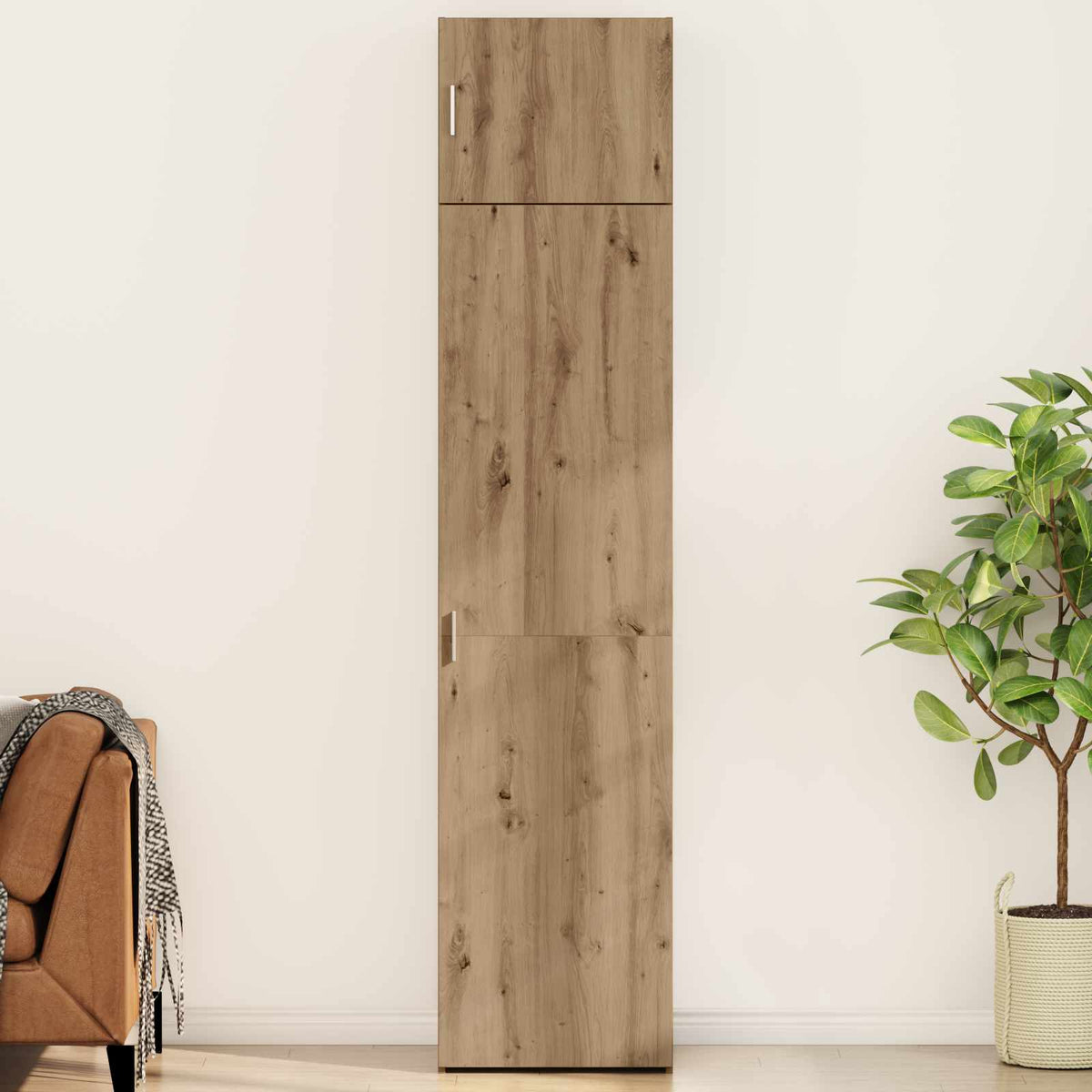 Buffet 2 pc Chêne artisanal 50 x 41 x 225 cm