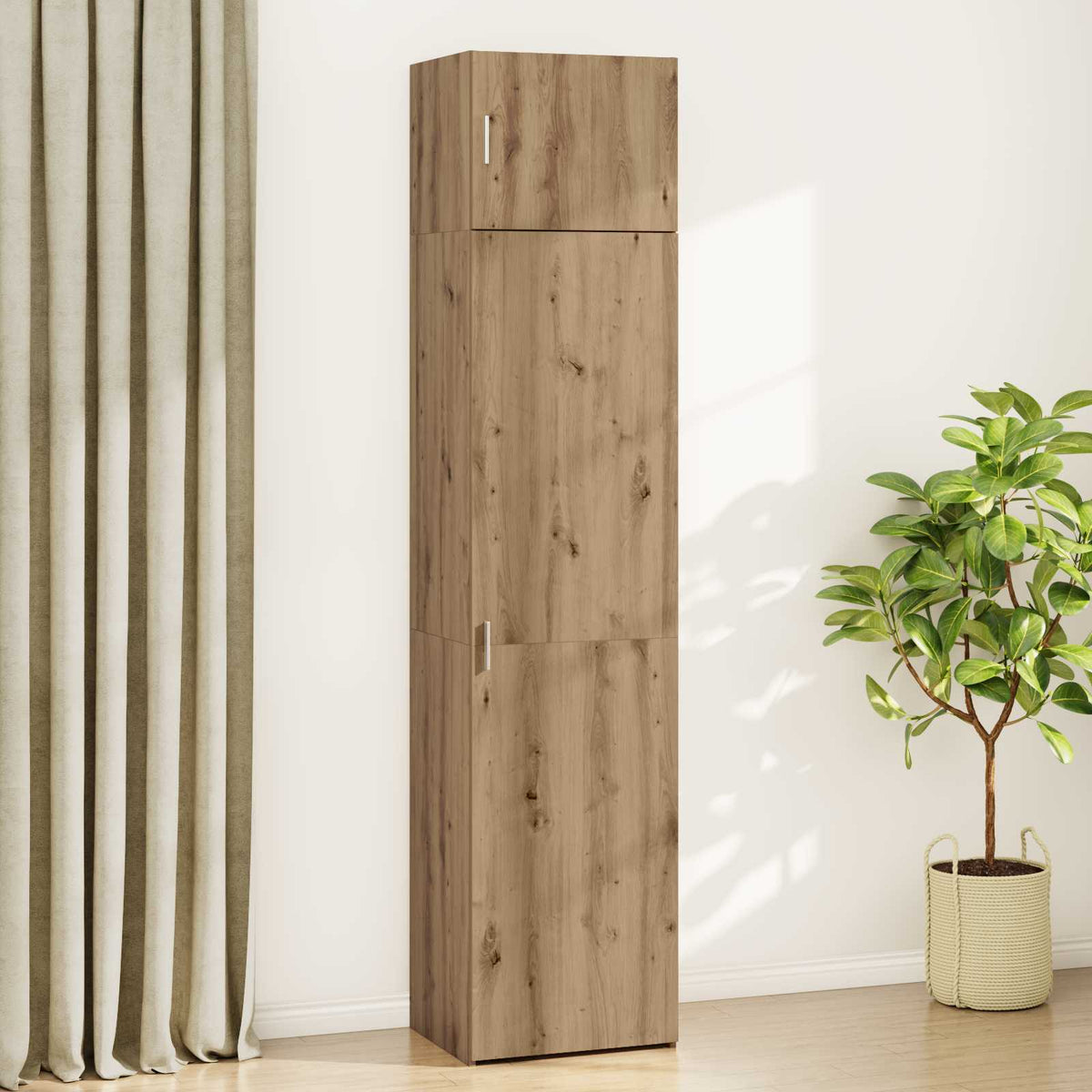 Buffet 2 pc Chêne artisanal 50 x 41 x 225 cm