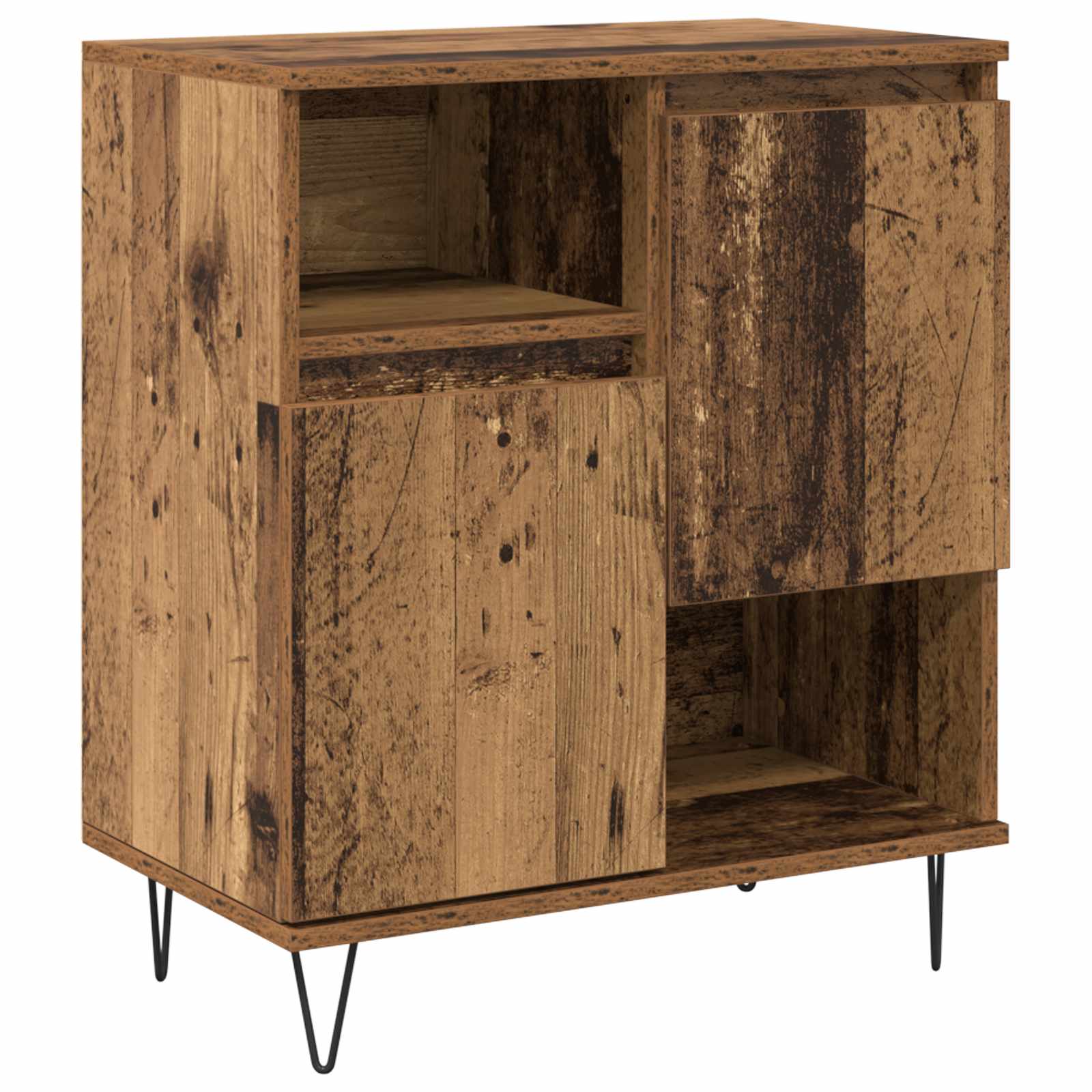 Buffet 3 pc Bois ancien 60 x 35 x 70 cm - XIOS