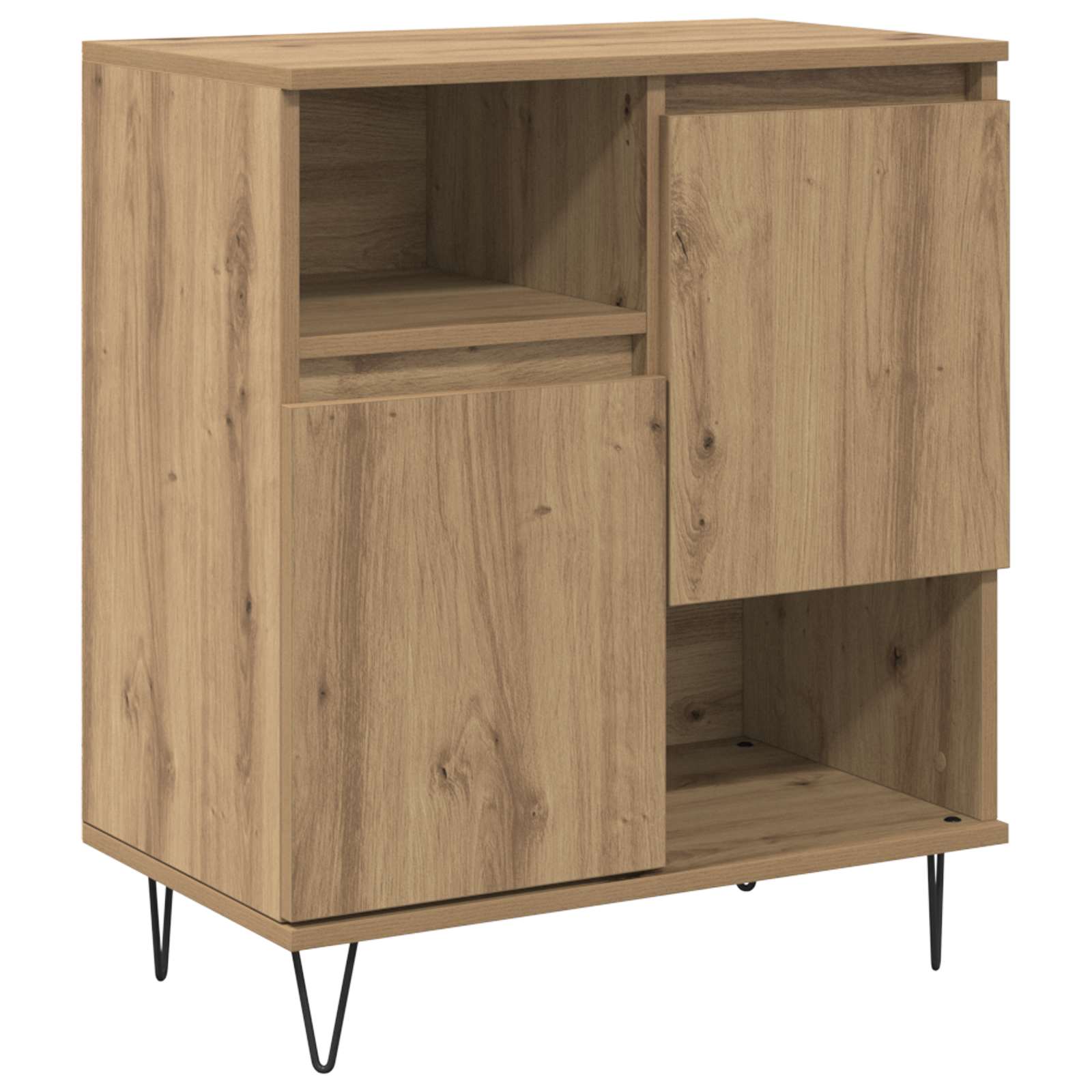 Buffet 3 pc Chêne artisanal 60 x 35 x 70 cm - XIOS