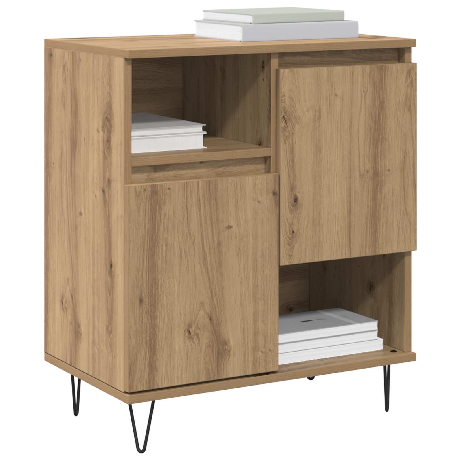 Buffet 3 pc Chêne artisanal 60 x 35 x 70 cm - XIOS