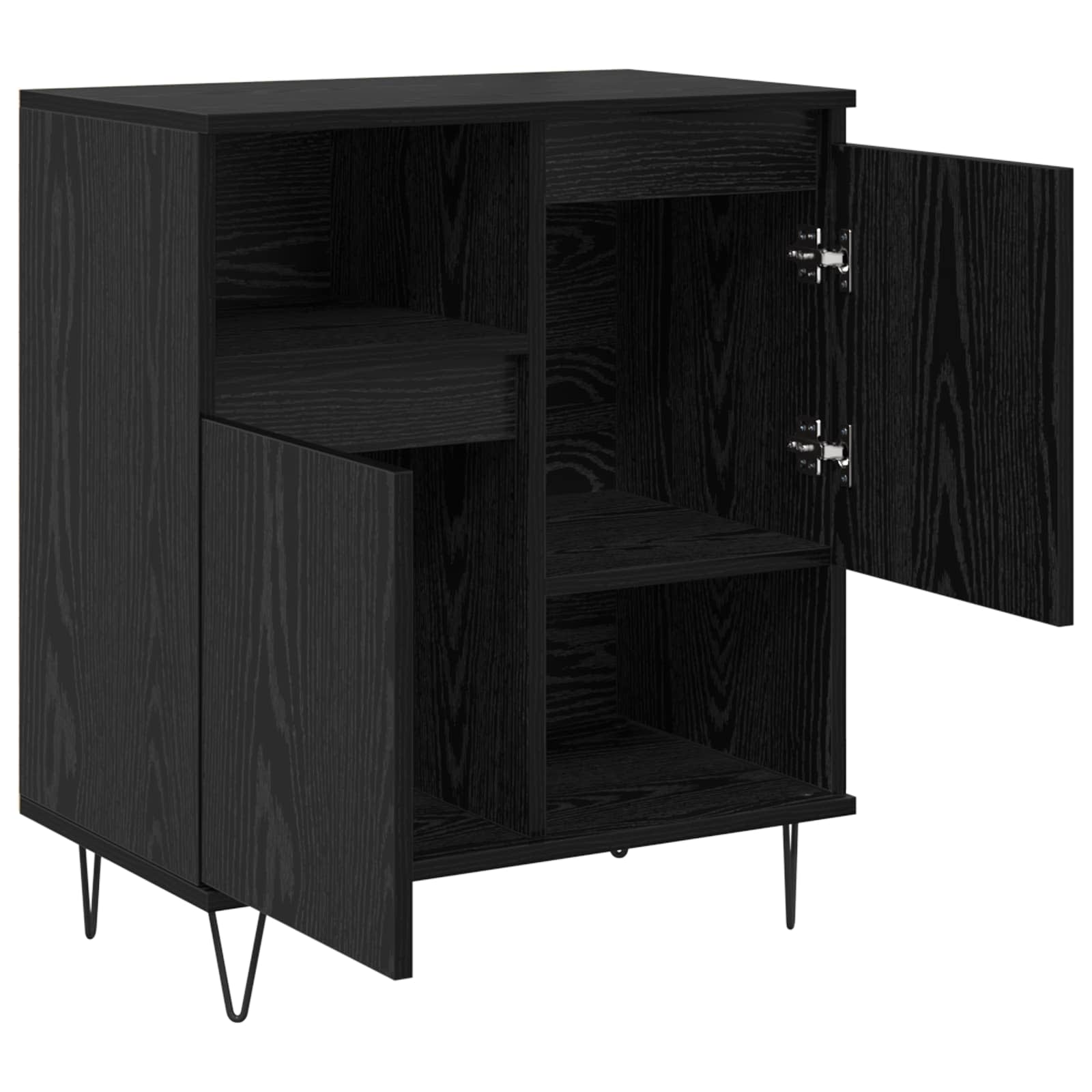 Buffet 3 pc Chêne noir 60 x 35 x 70 cm - XIOS