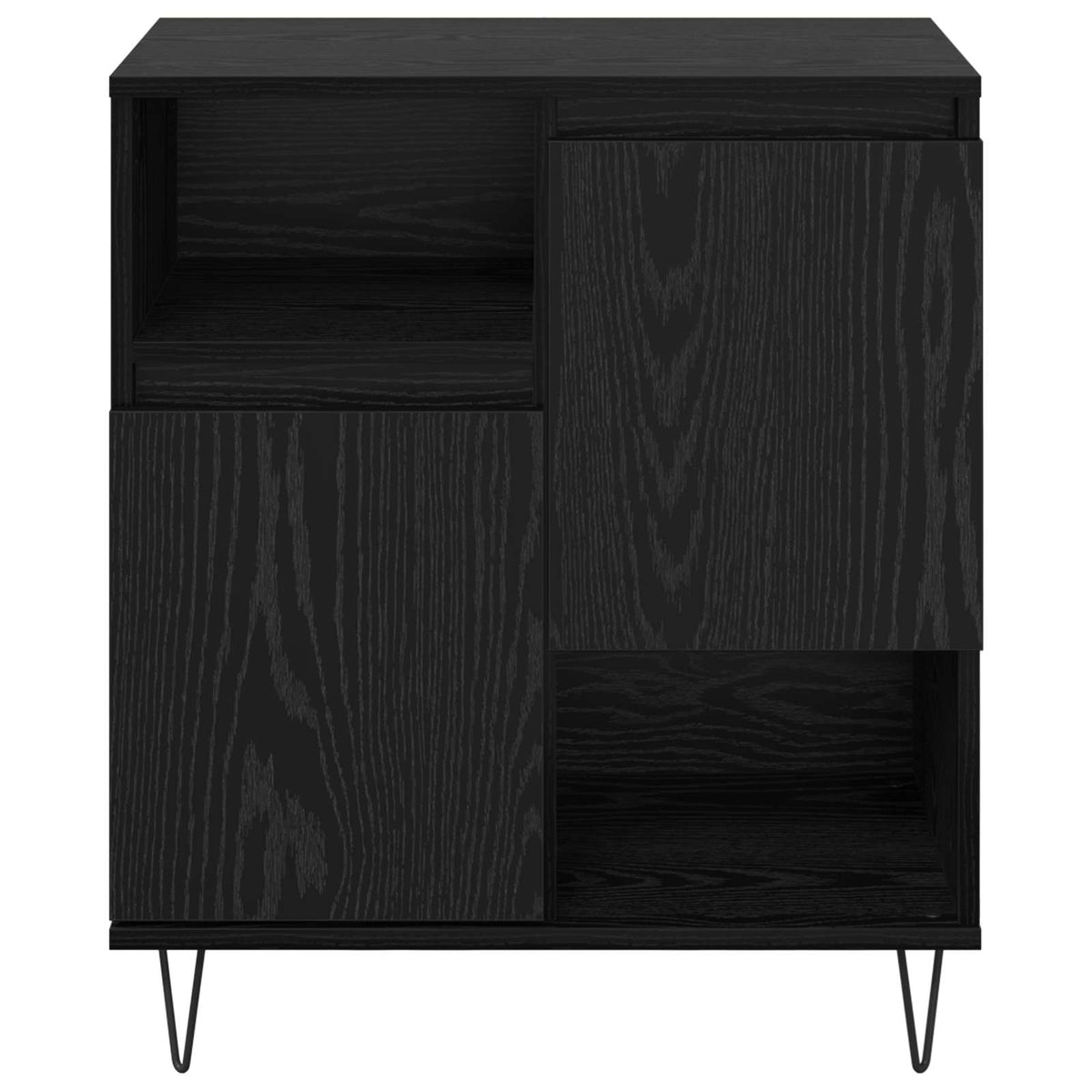 Buffet 3 pc Chêne noir 60 x 35 x 70 cm - XIOS