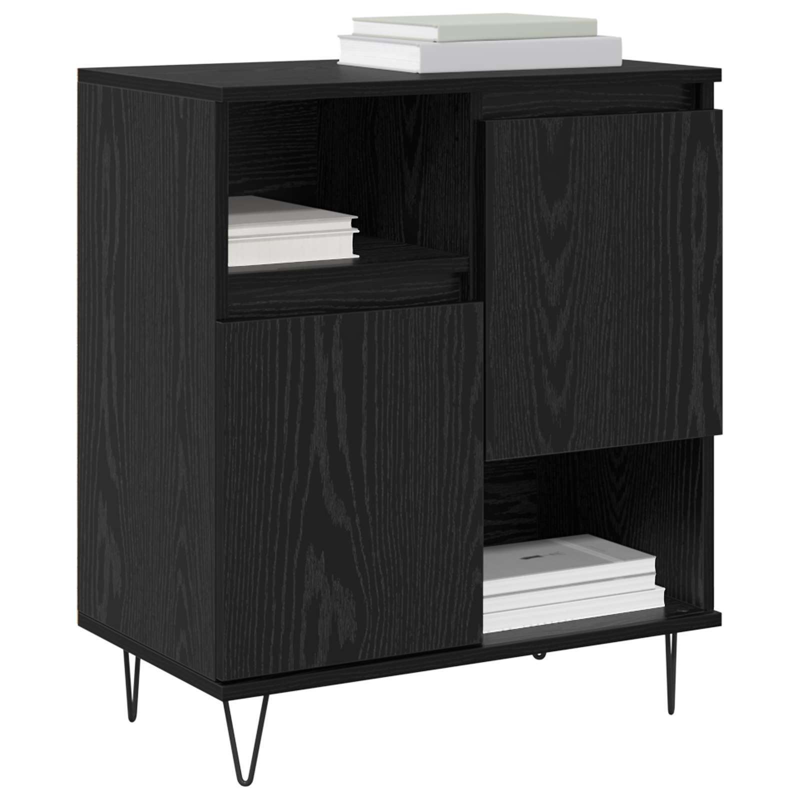 Buffet 3 pc Chêne noir 60 x 35 x 70 cm - XIOS