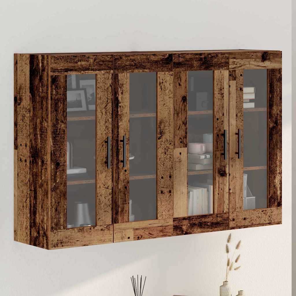 Armoires Murailles 2 pcs Bois ancien 69,5 x 34 x 90 cm - XIOS