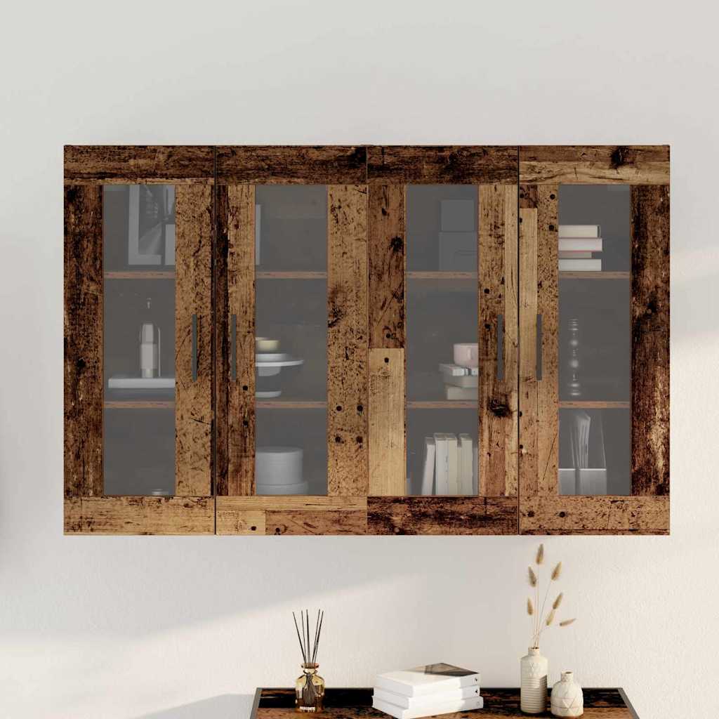 Armoires Murailles 2 pcs Bois ancien 69,5 x 34 x 90 cm - XIOS