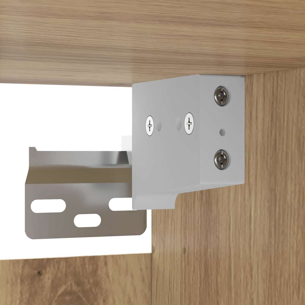 Armoires Murailles 2 pcs Chêne Artisan et noir - XIOS