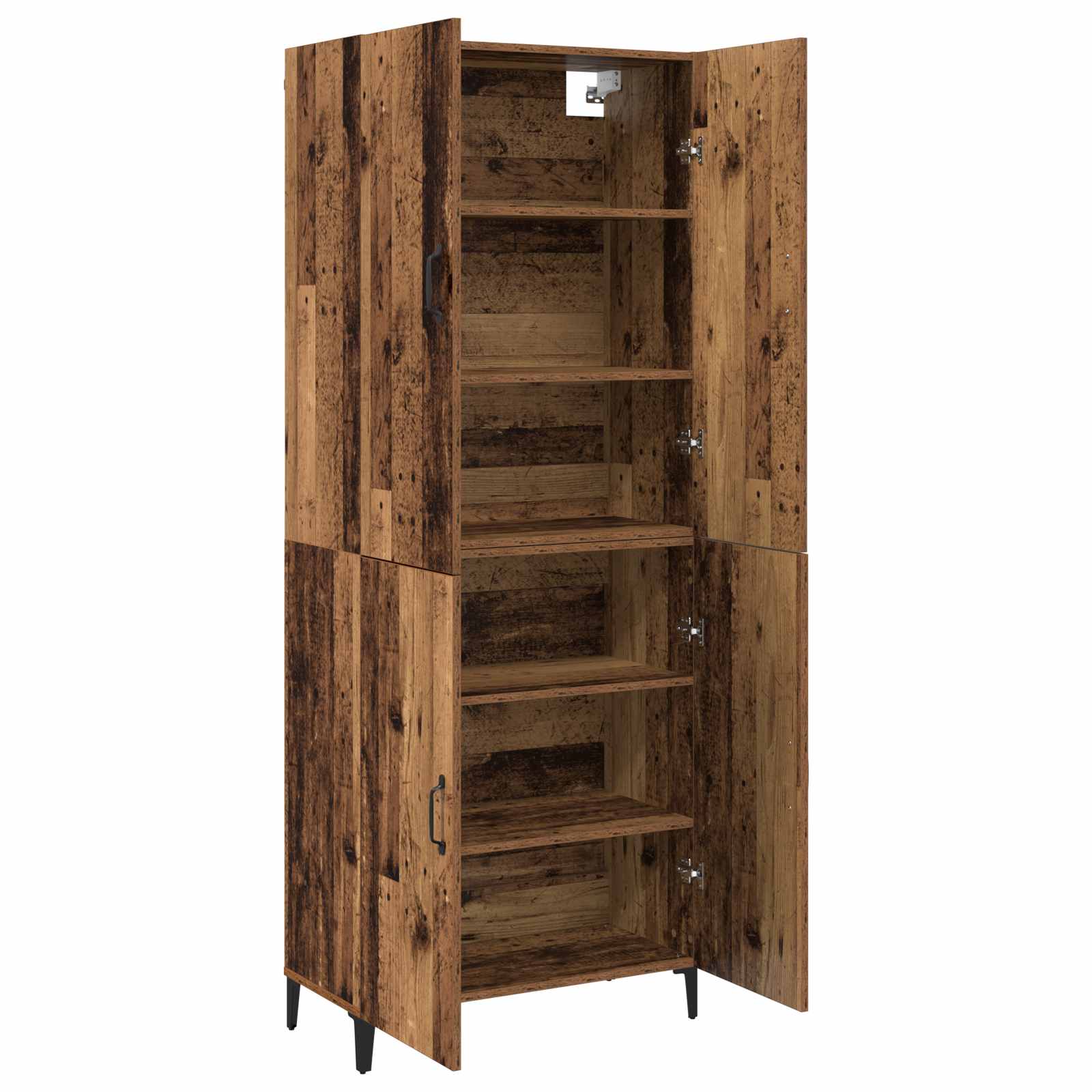 Haut Armoire 2 pcs Bois ancien Bois d'ingénierie - XIOS