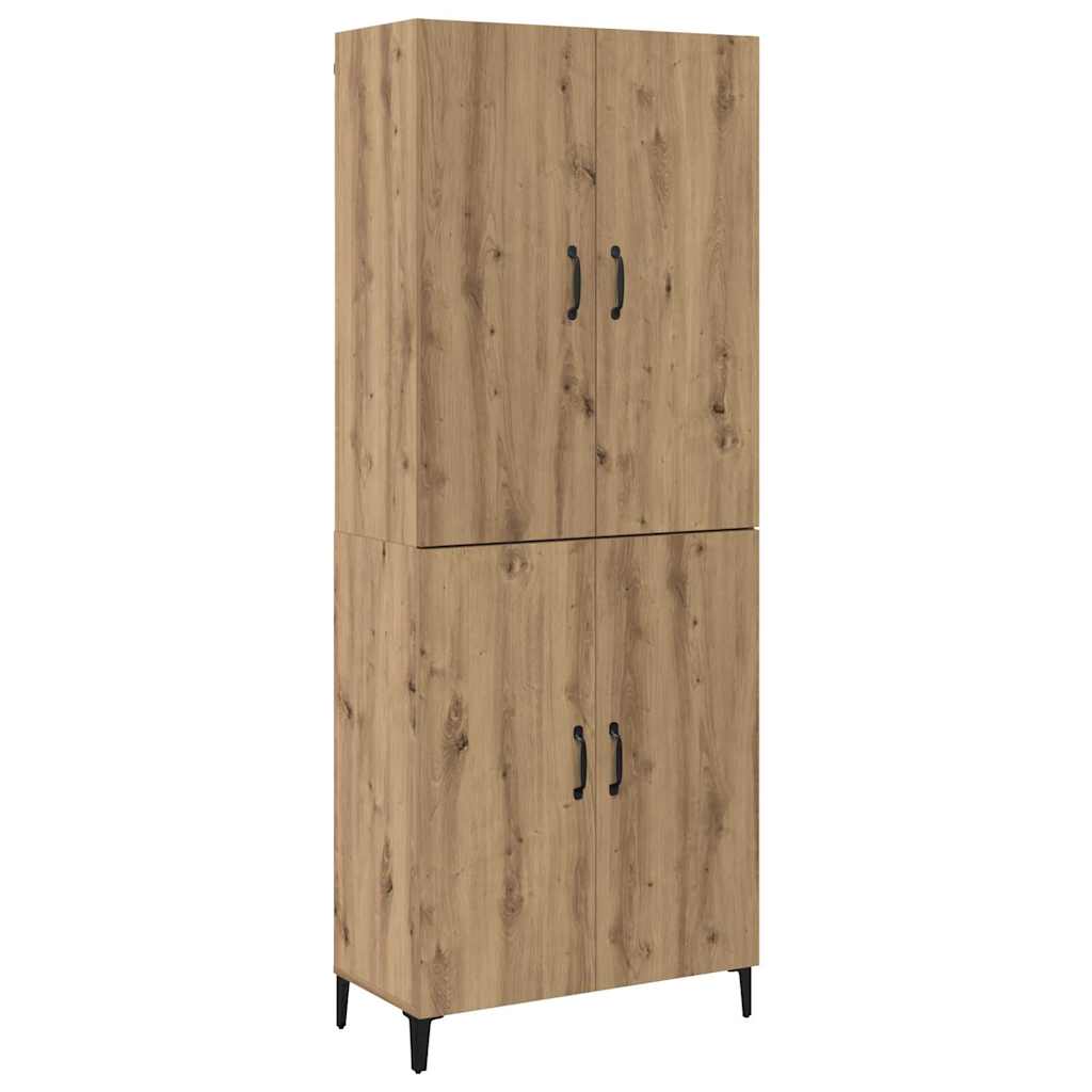 Haut Armoire chêne artisanal 69,5 x 34 x 180 cm - XIOS