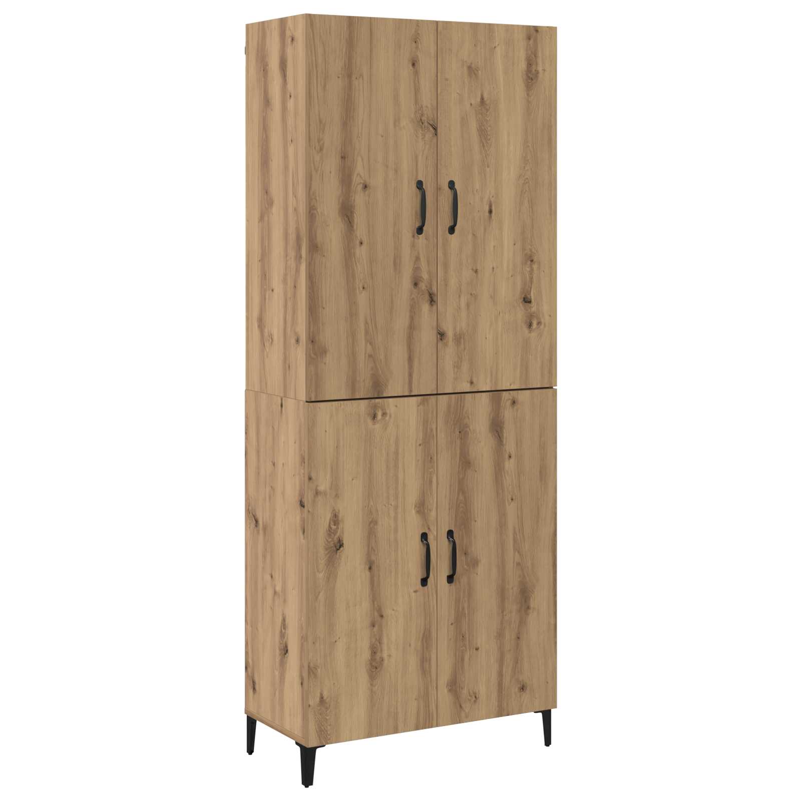 Haut Armoire 2 pcs Chêne artisanal Bois d'ingénierie - XIOS