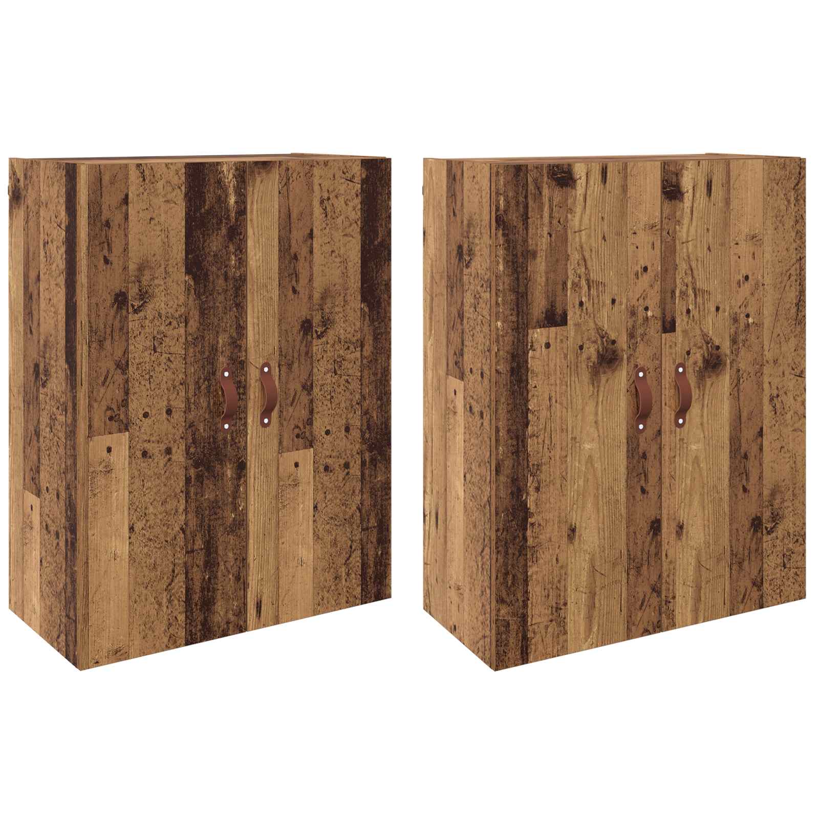 Armoire Murale 2 pcs Bois ancien 69,5 x 34 x 90 cm - XIOS