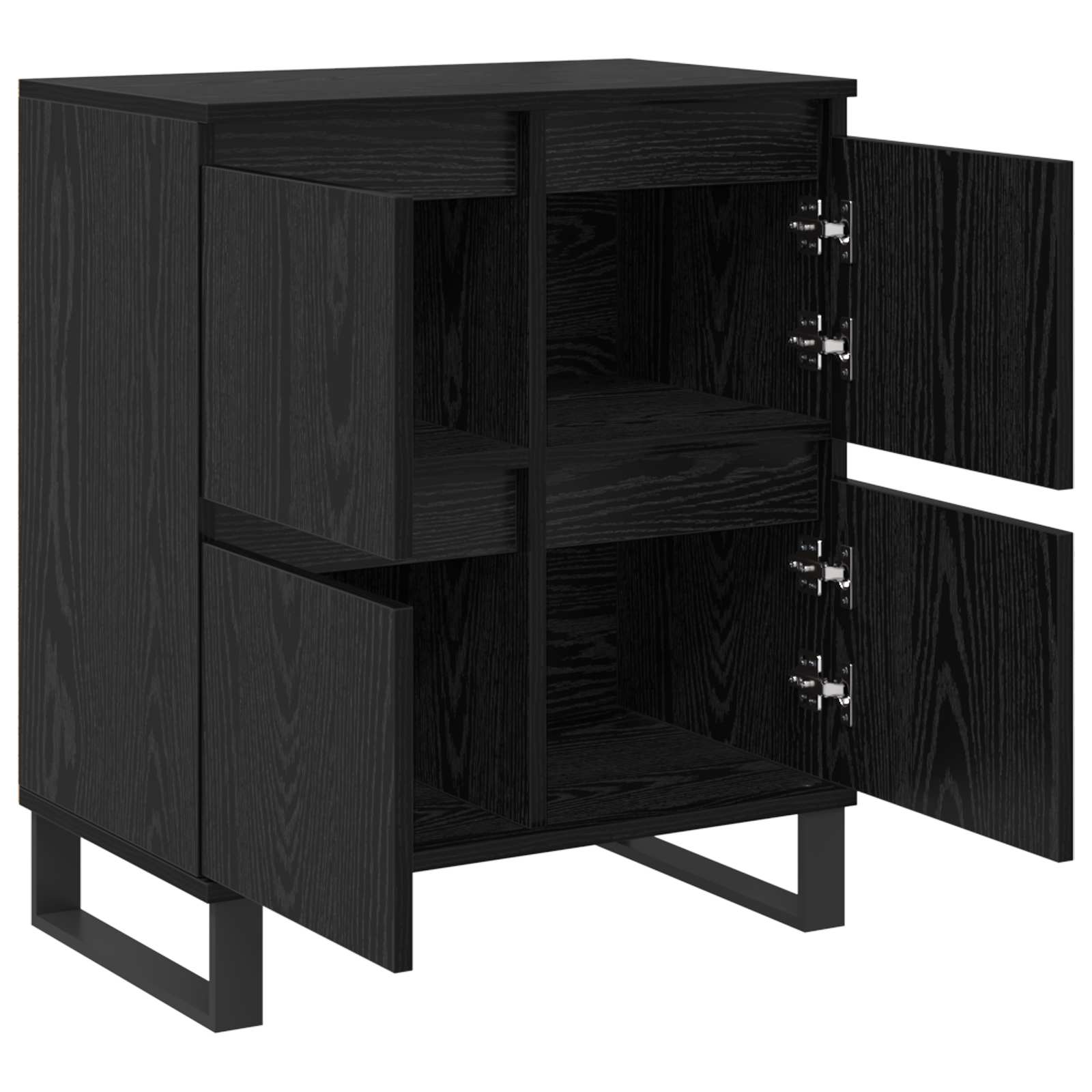 Buffet 3 pc Chêne noir 60 x 35 x 70 cm - XIOS