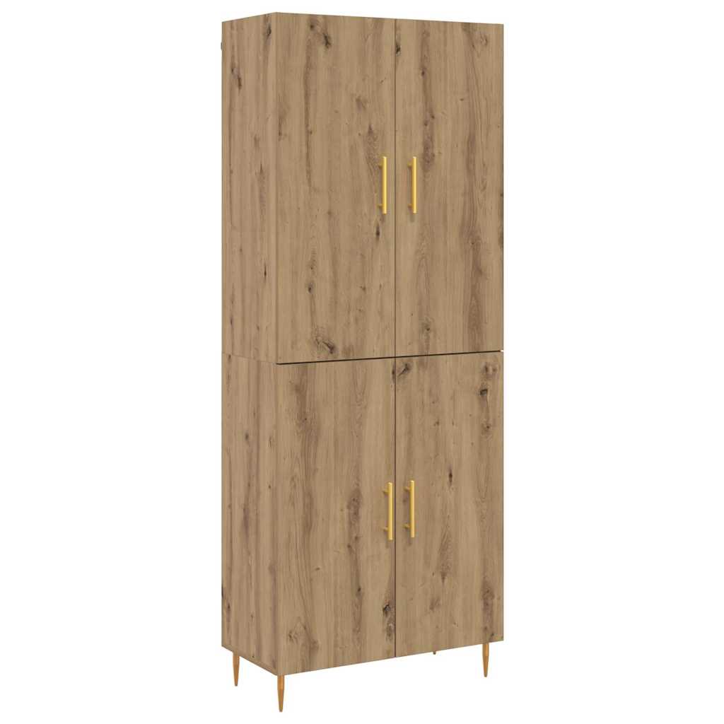 Haut Armoire chêne artisanal 69,5 x 34 x 180 cm - XIOS