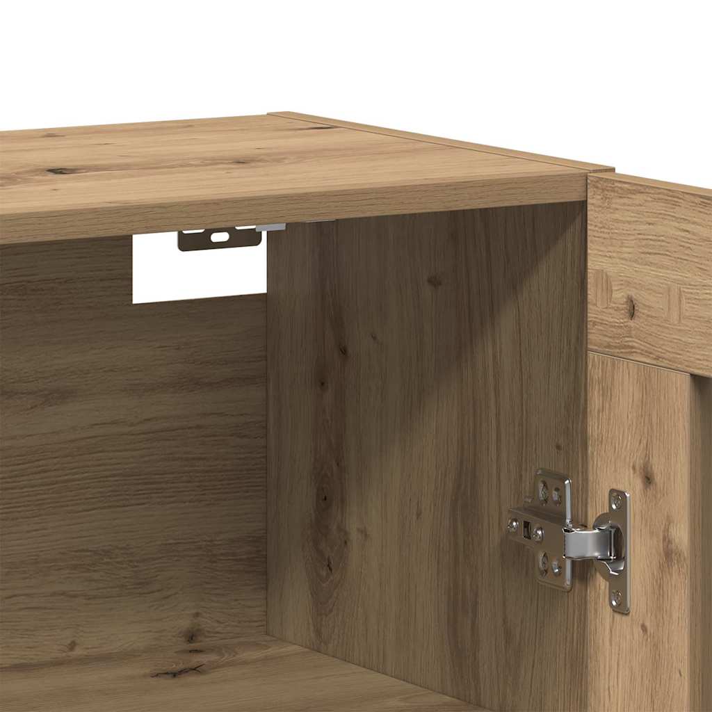 Armoires Murailles 2 pc chêne artisanal 69,5 x 34 x 90 cm - XIOS