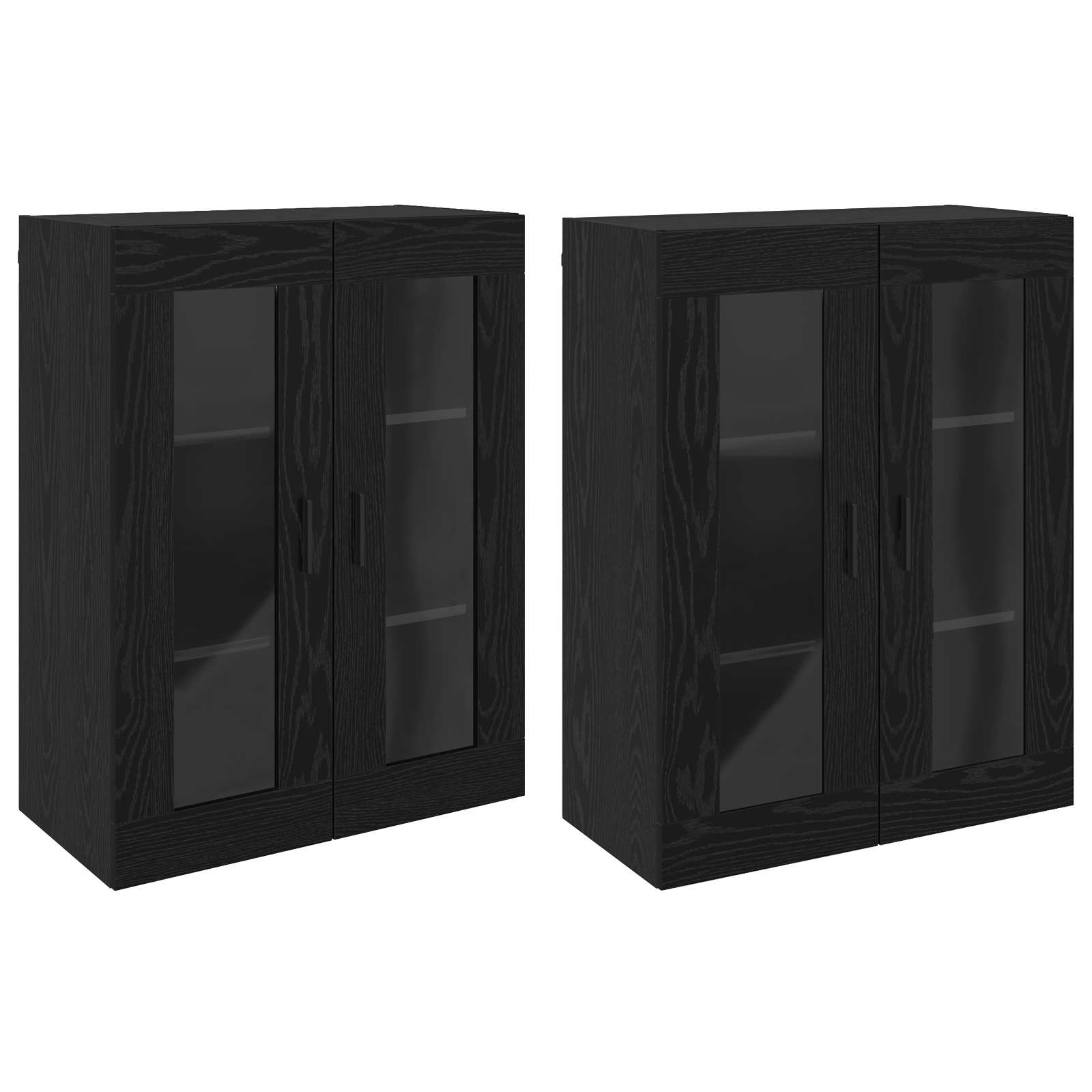 Armoires Murailles 2 pc Chêne noir 69,5 x 34 x 90 cm - XIOS