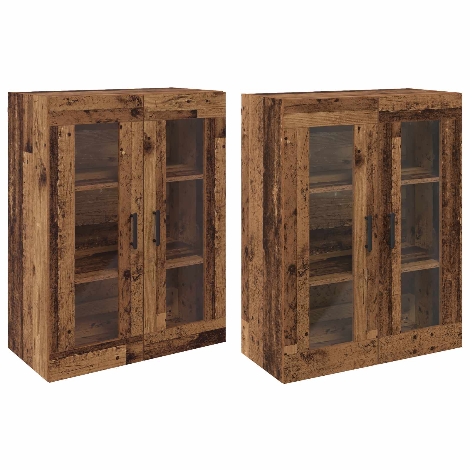 Armoires Murailles 2 pc Bois ancien 69,5 x 34 x 90 cm