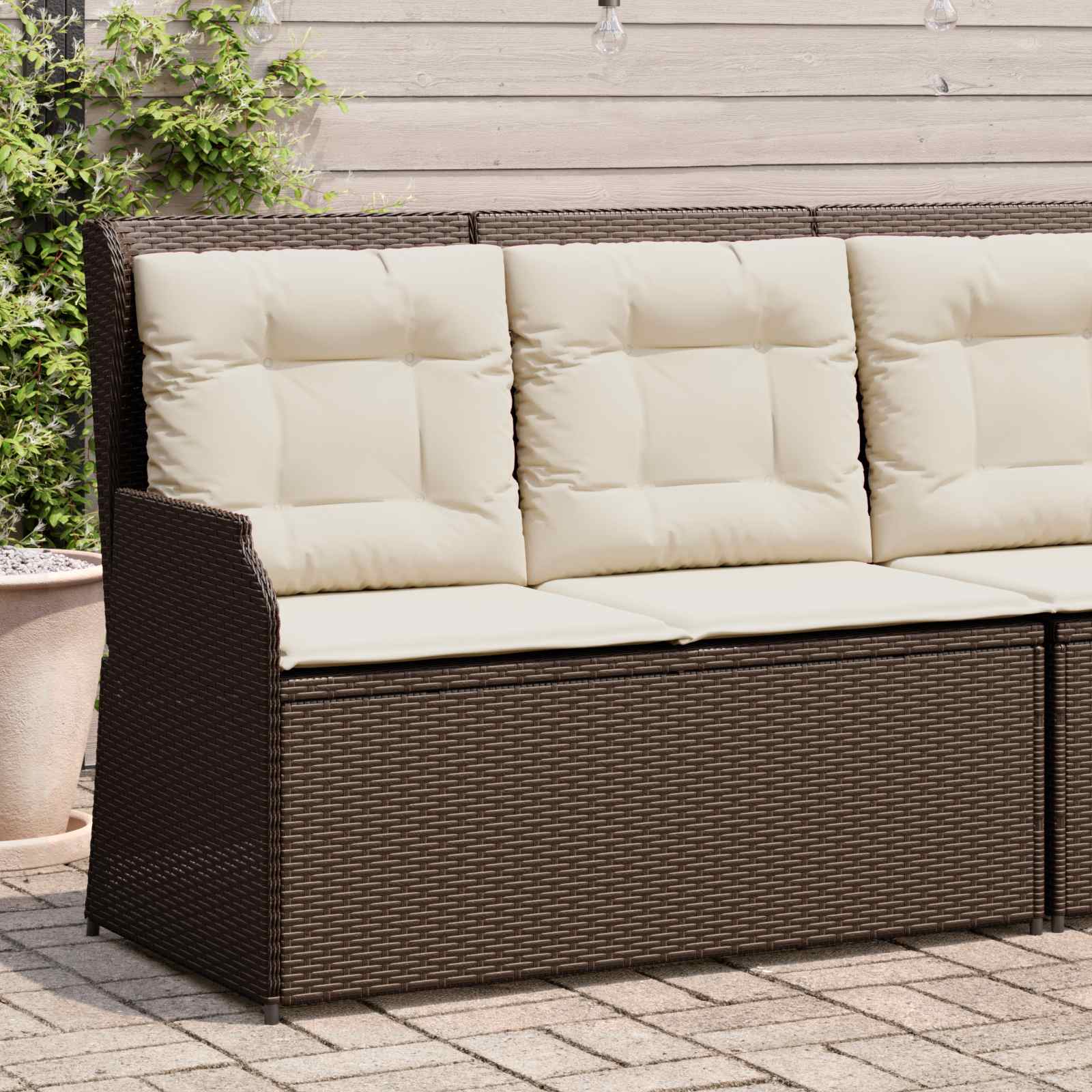 Banc de jardin Marron polyrotin - XIOS