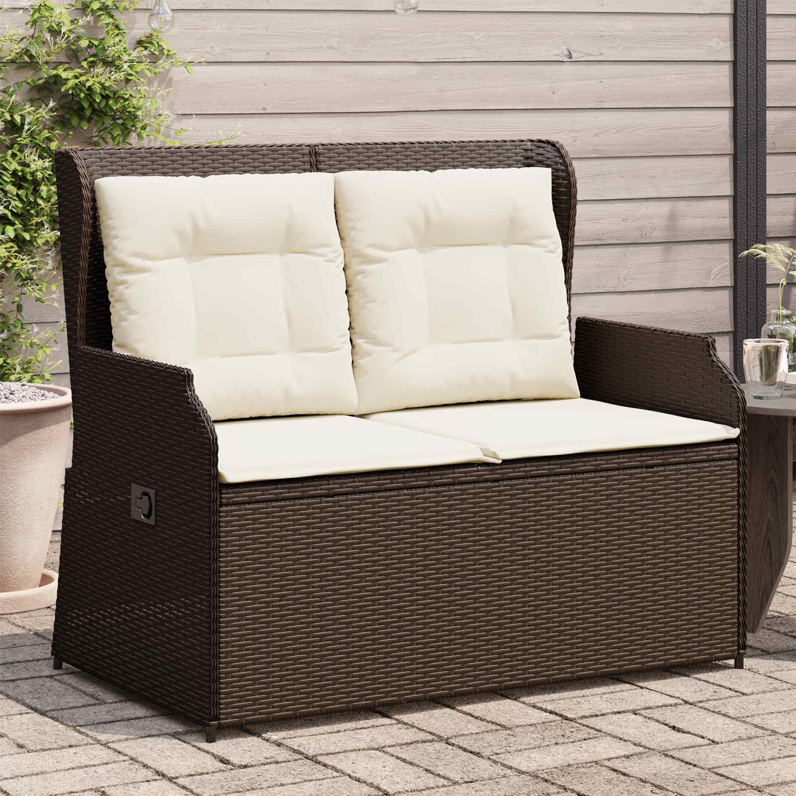 Banc de jardin Marron polyrotin - XIOS