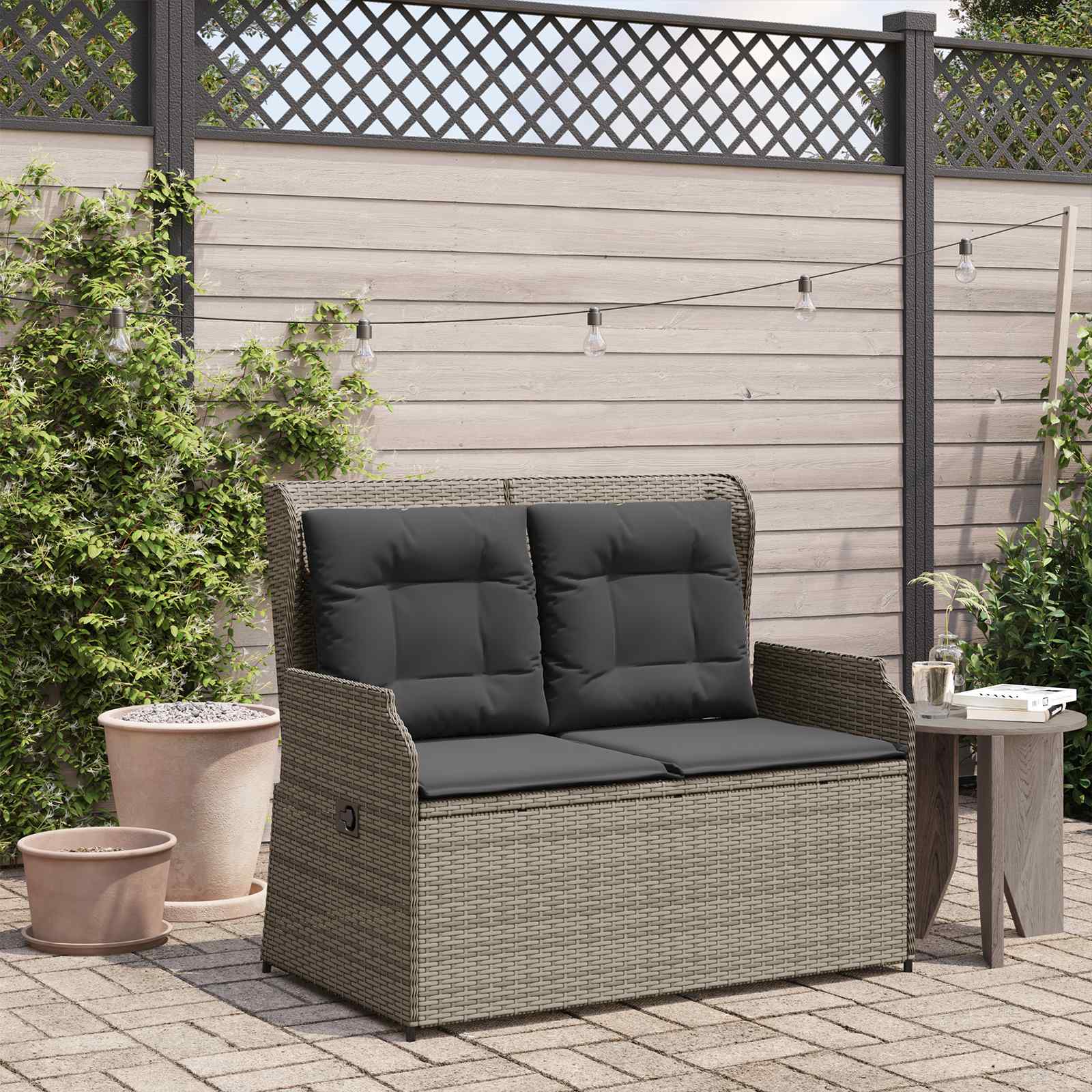 Banc de jardin Gris polyrotin - XIOS